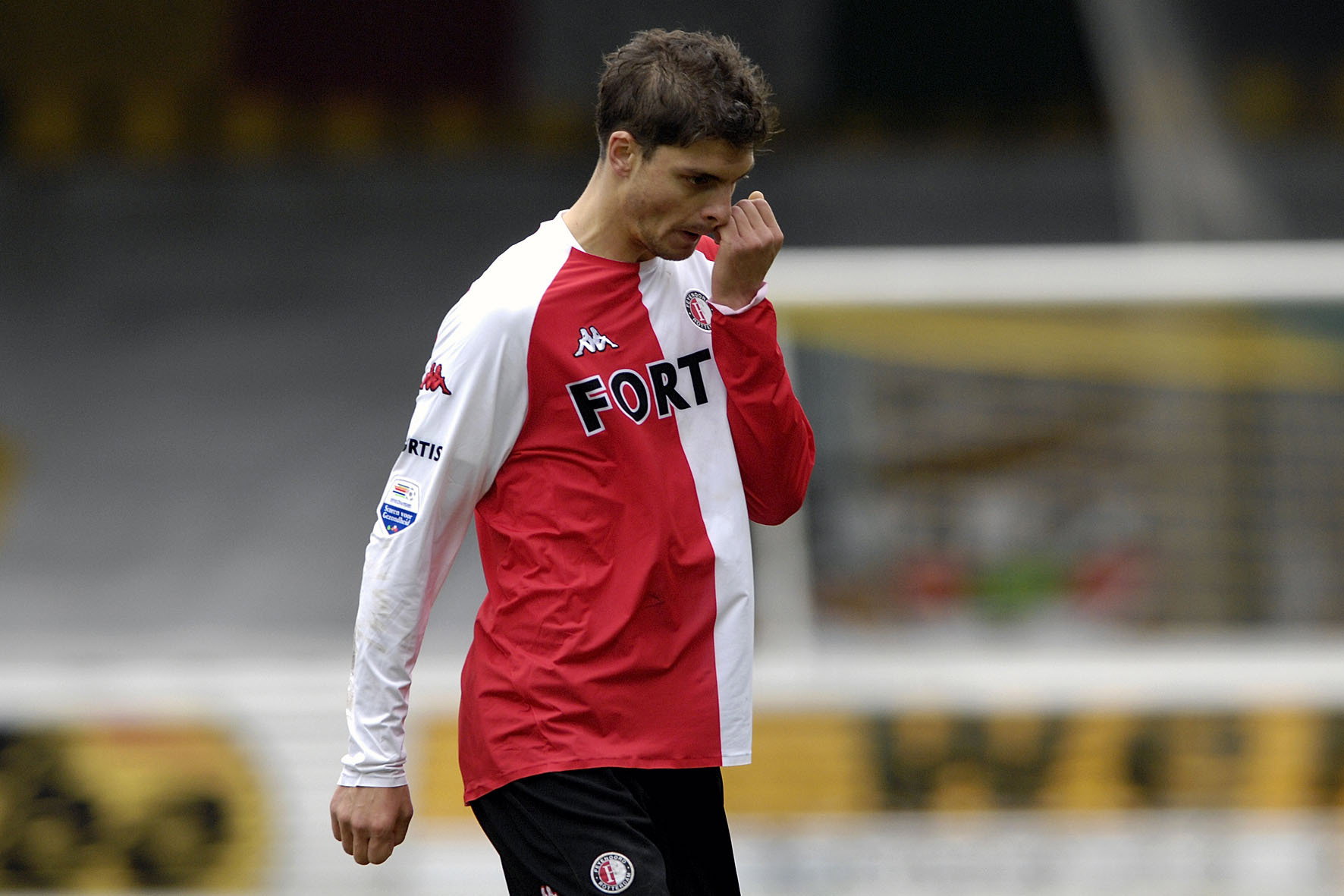 Angelos Charisteas in het shirt van Feyenoord