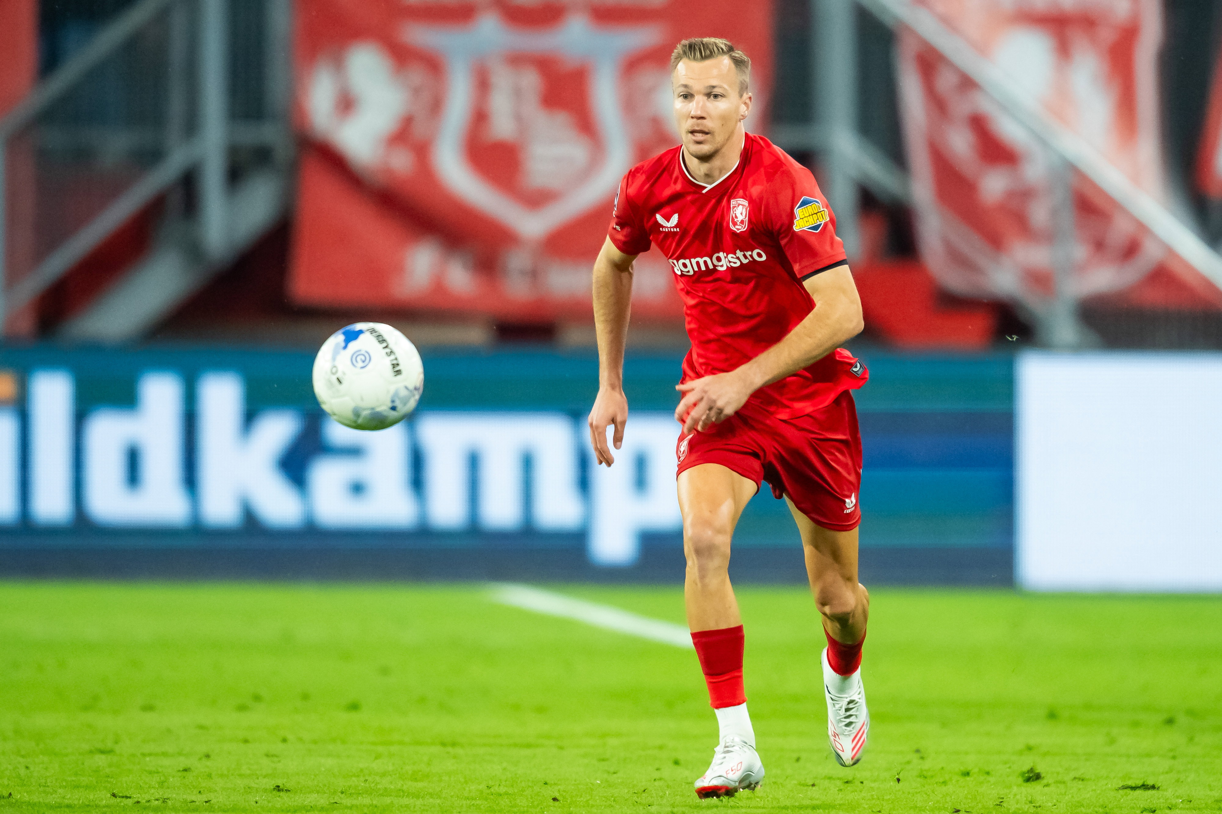Arno Verschueren in actie tegen Fortuna Sittard