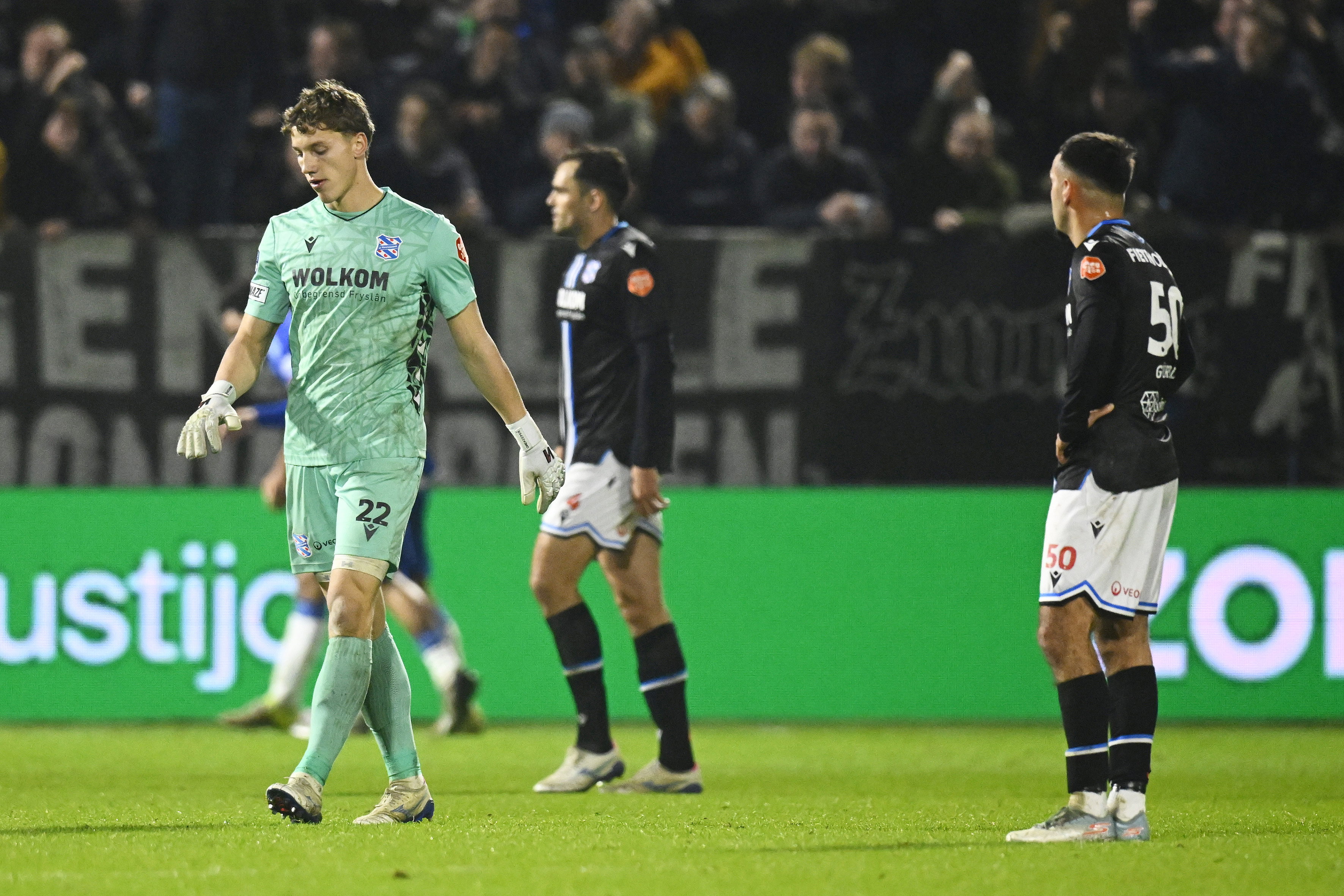 Bernt Klaverboer tijdens het duel met PEC Zwolle