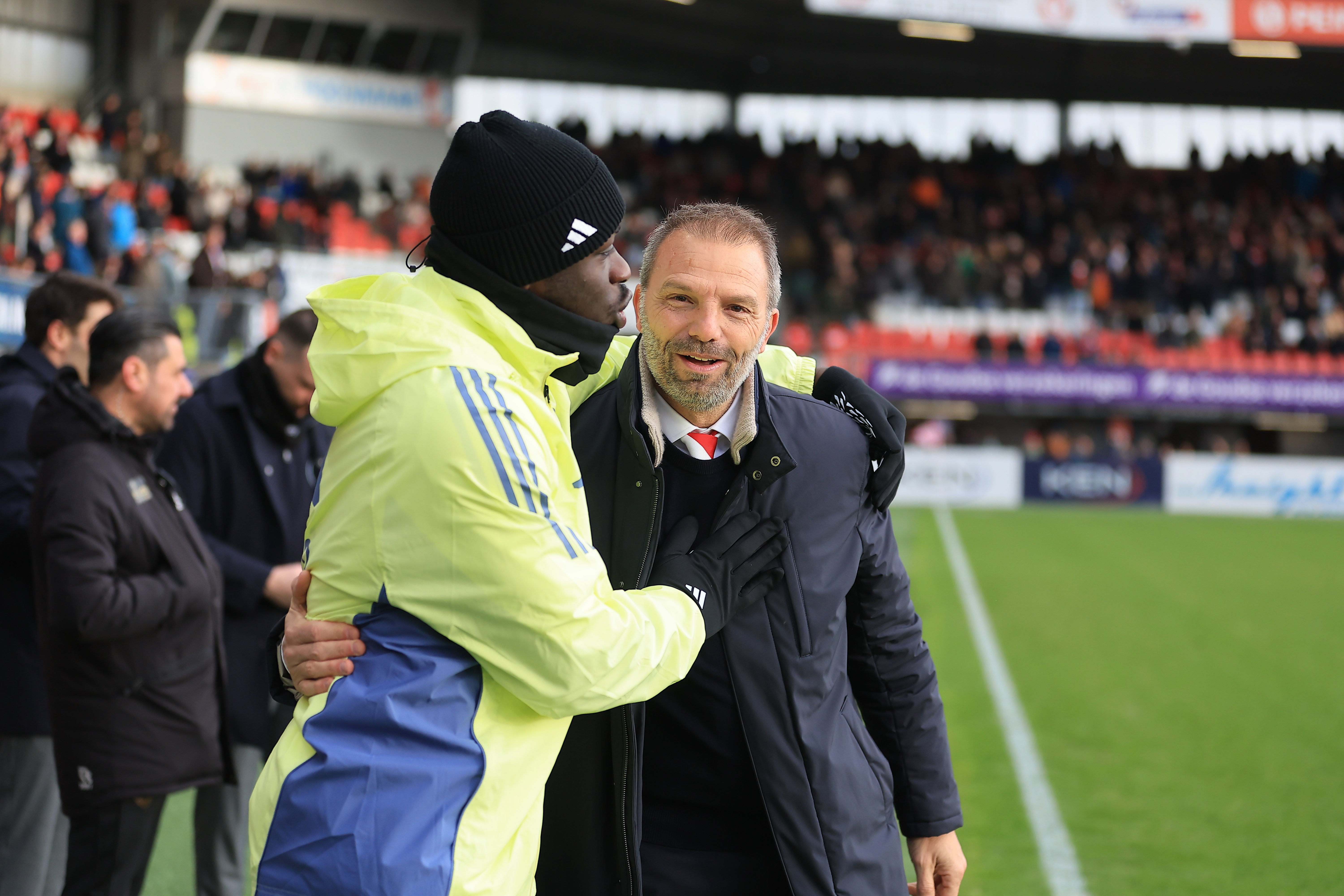Brian Brobbey met Maurice Steijn