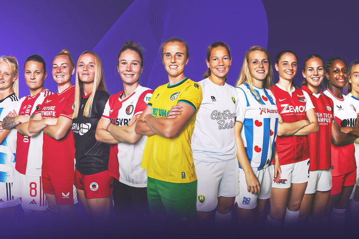 De captains van de Azerion Vrouwen Eredivisie