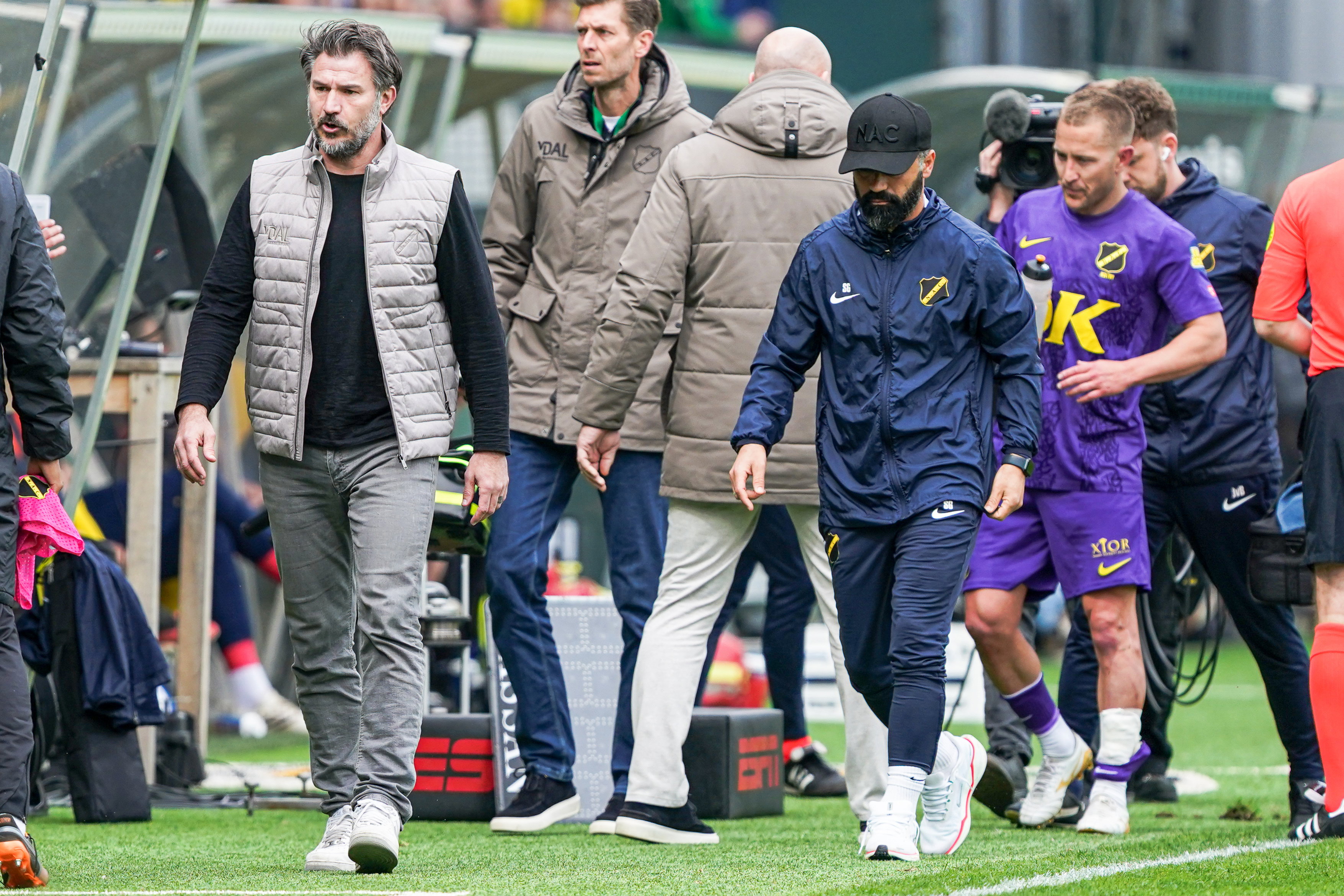 Carl Hoefkens na een duel van NAC Breda