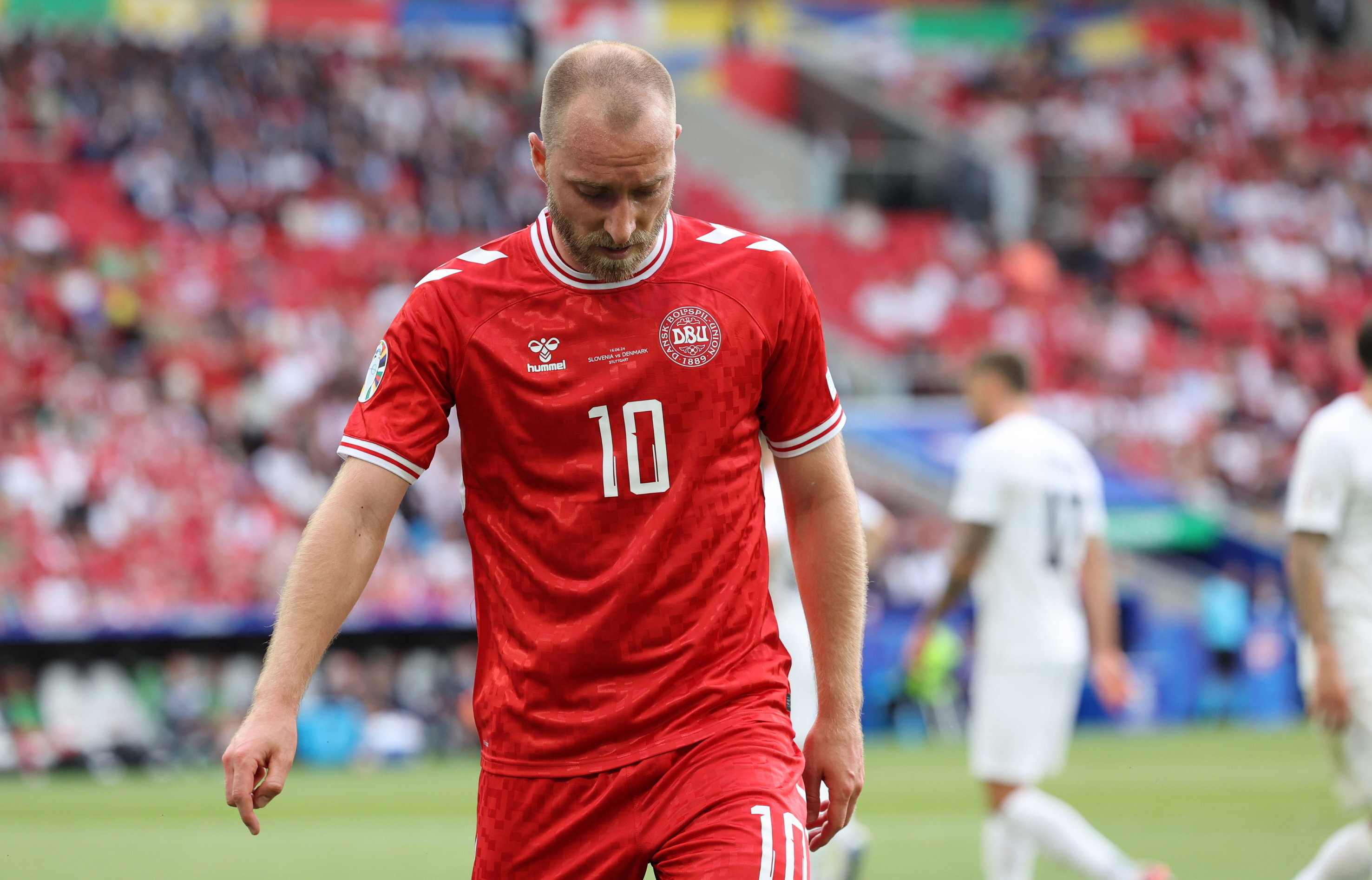 Christian Eriksen tijdens het EK