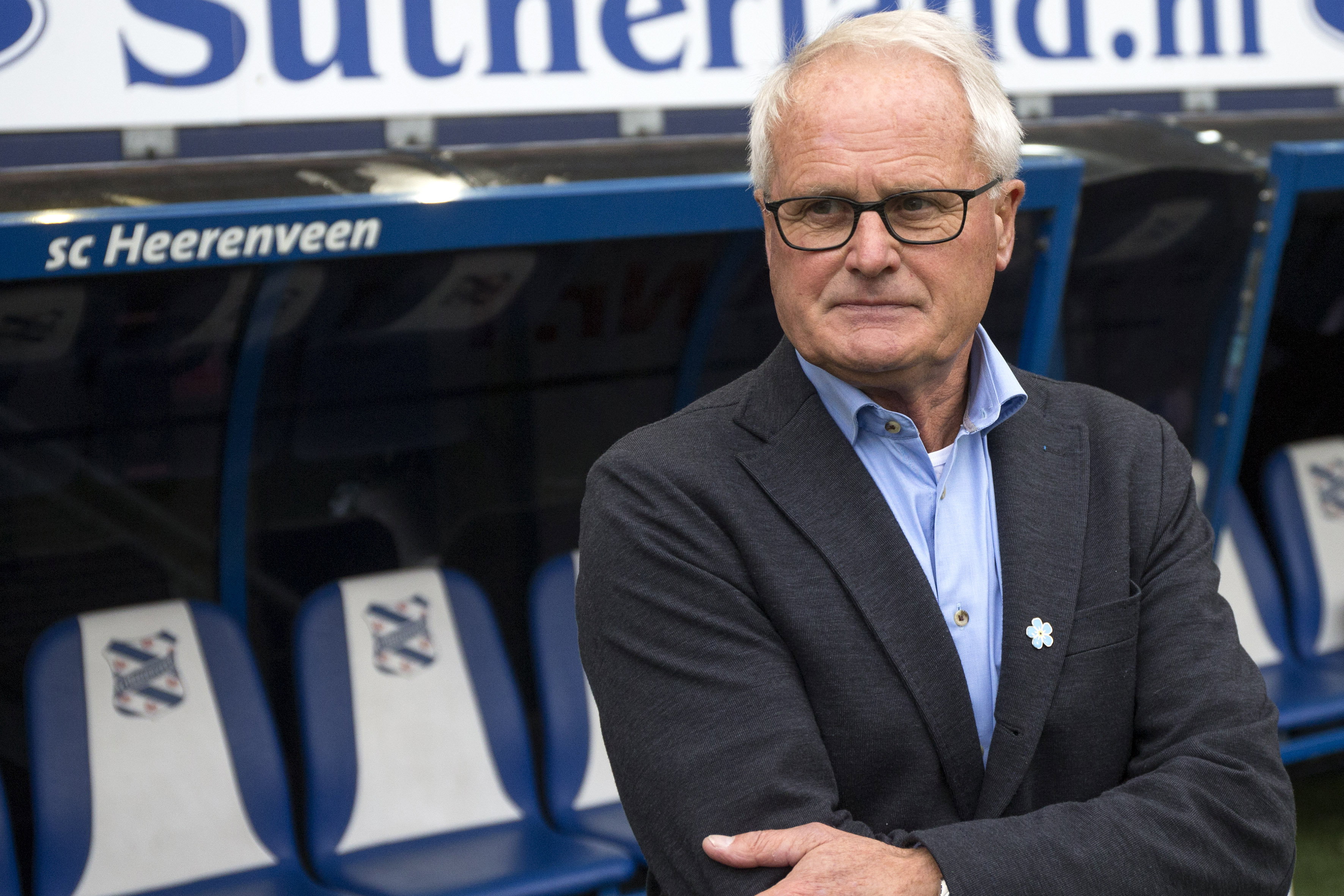 Foppe de Haan als trainer van SC Heerenveen