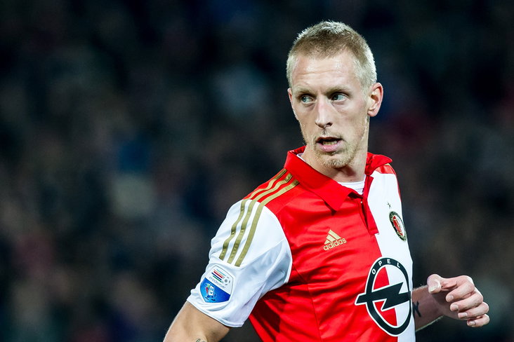 Lex Immers in het shirt van Feyenoord