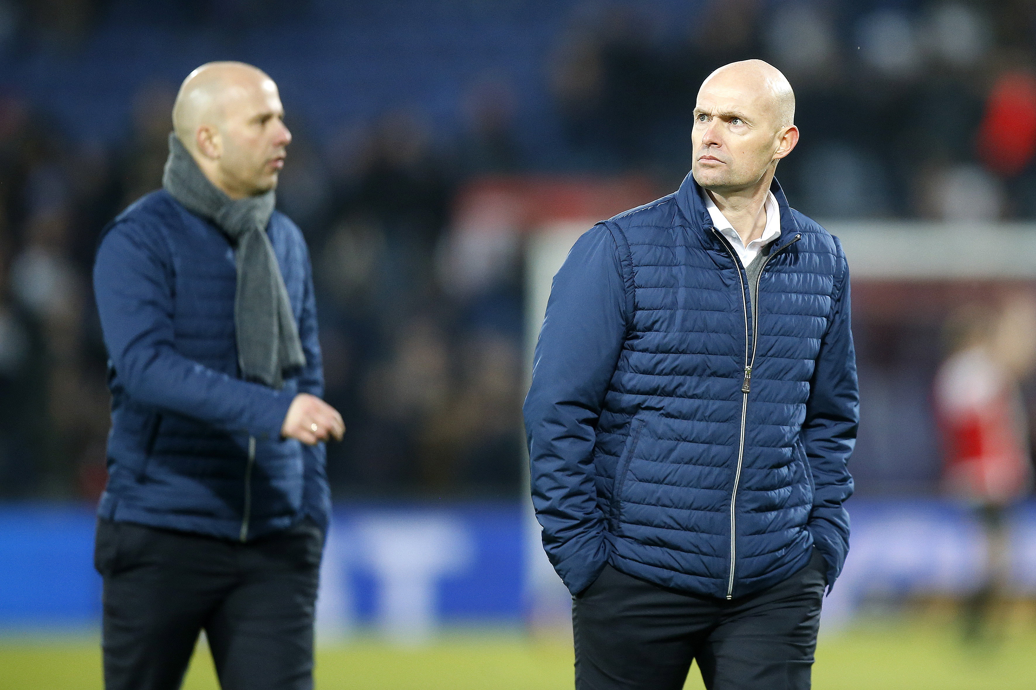 Arne Slot en Marcel Keizer