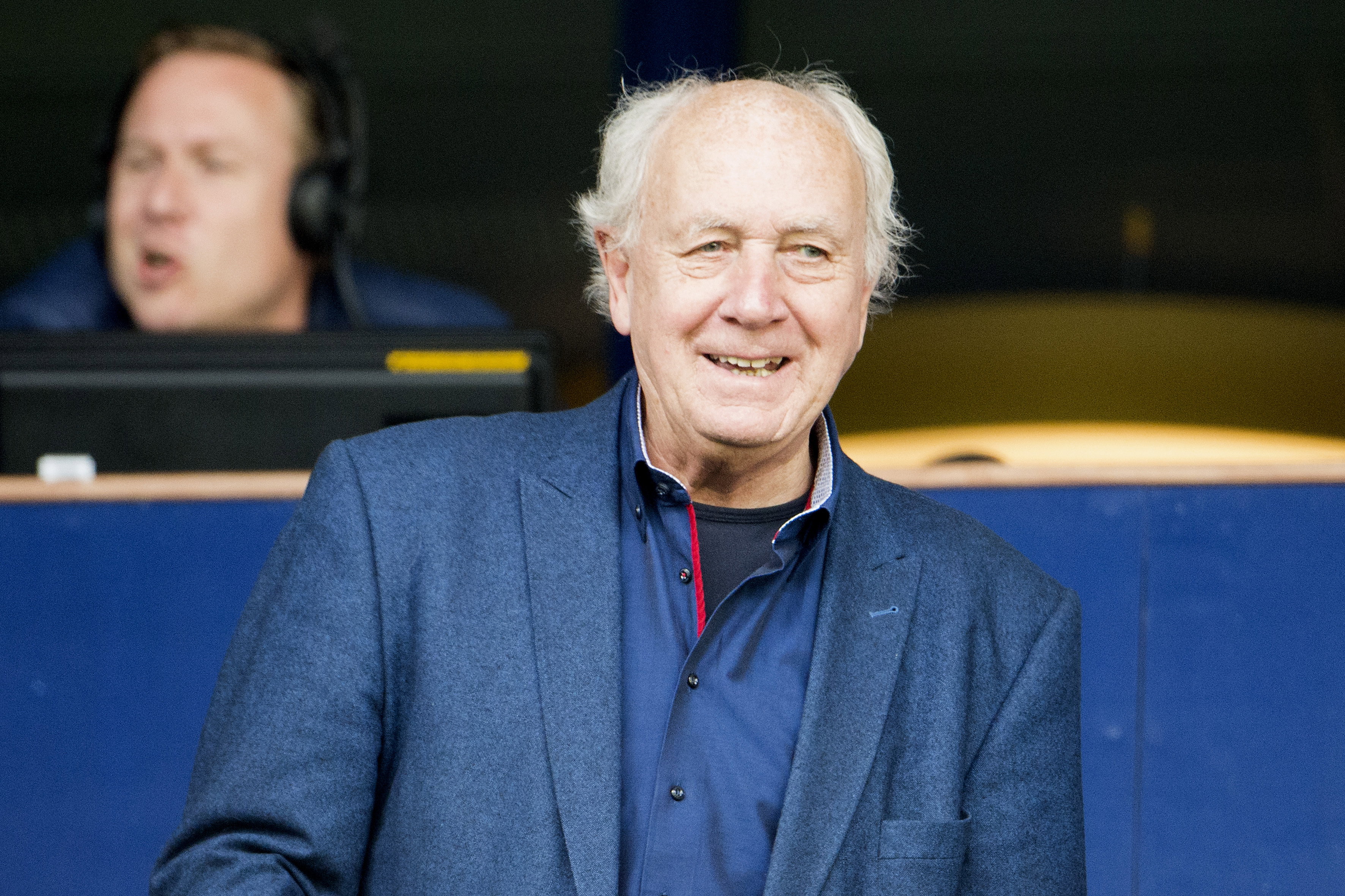 Een lachende Riemer van der Velde