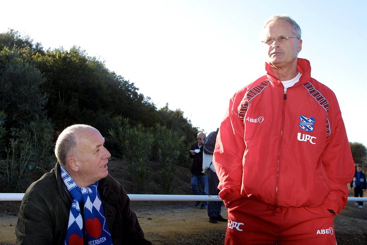 Riemer van der Velde en Foppe de Haan in 2001