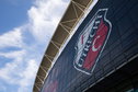 FC Utrecht-logo op Stadion Galgenwaard
