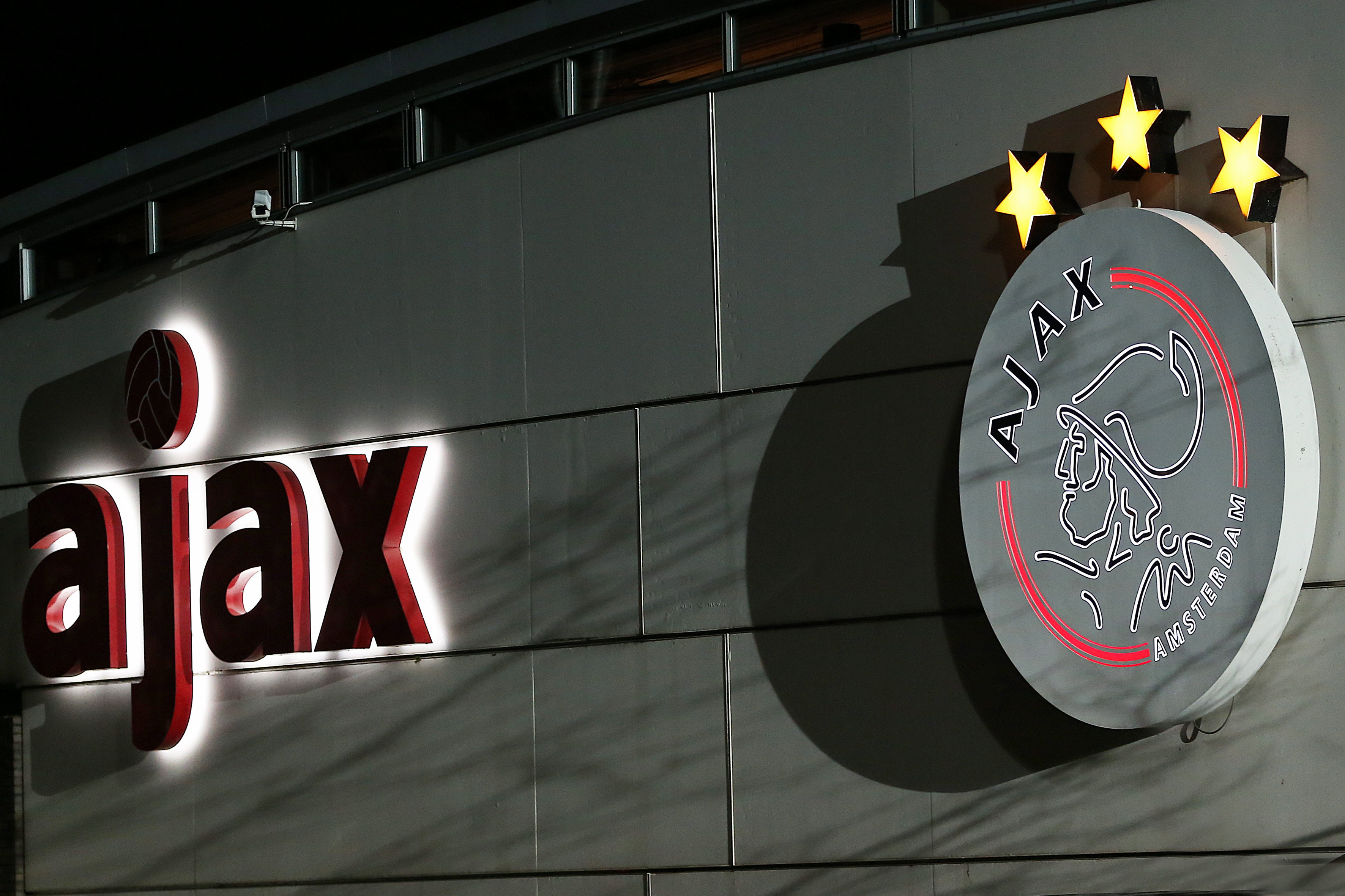 Het logo van Ajax op De Toekomst