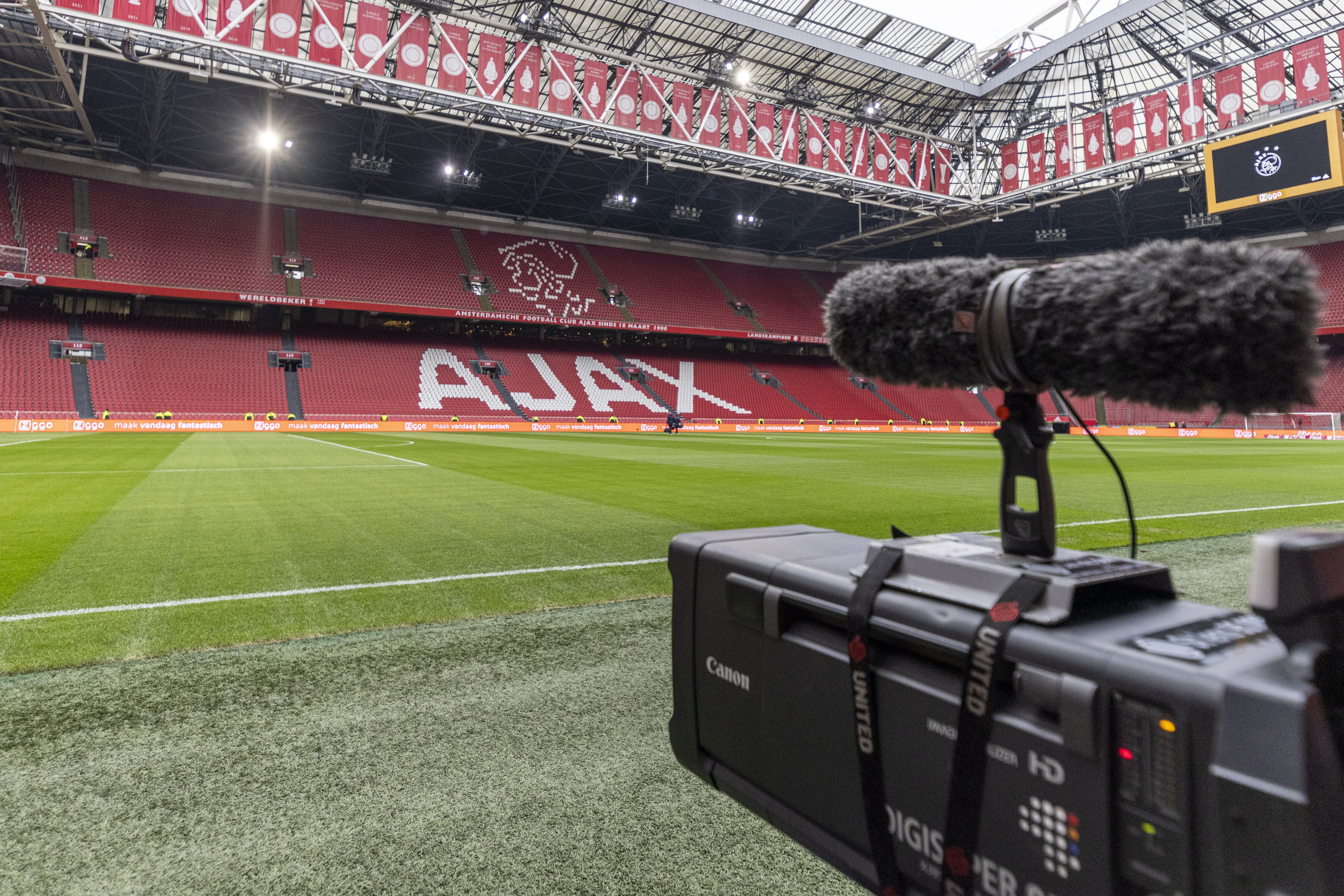 Camera in de Johan Cruijff ArenA