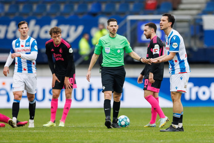 Jochem Kamphuis tijdens SC Heerenveen - Feyenoord
