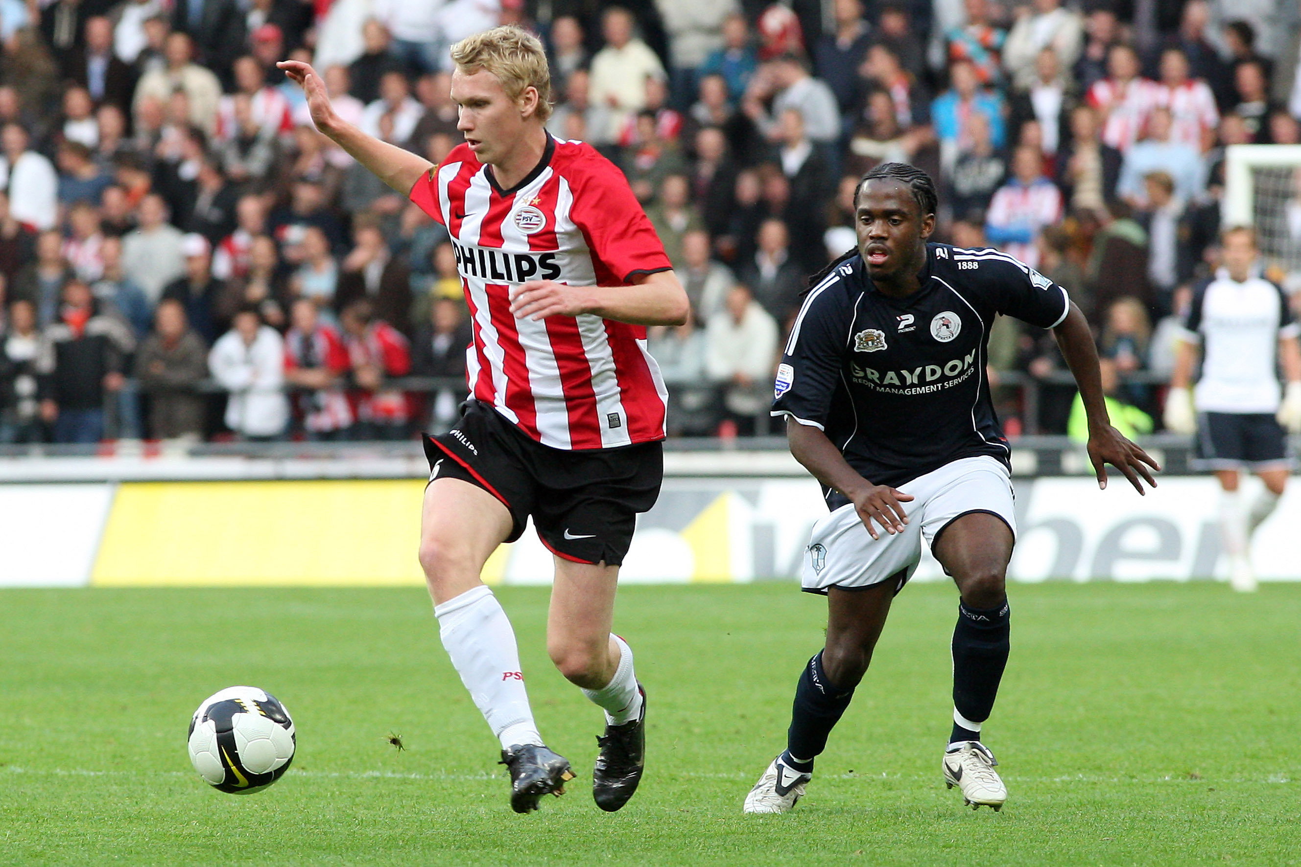 Stef Nijland in het shirt van PSV