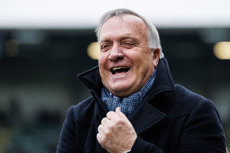 Een lachende Dick Advocaat