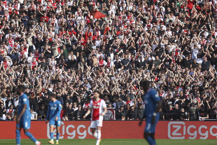 Supporters van Ajax in De Kuip