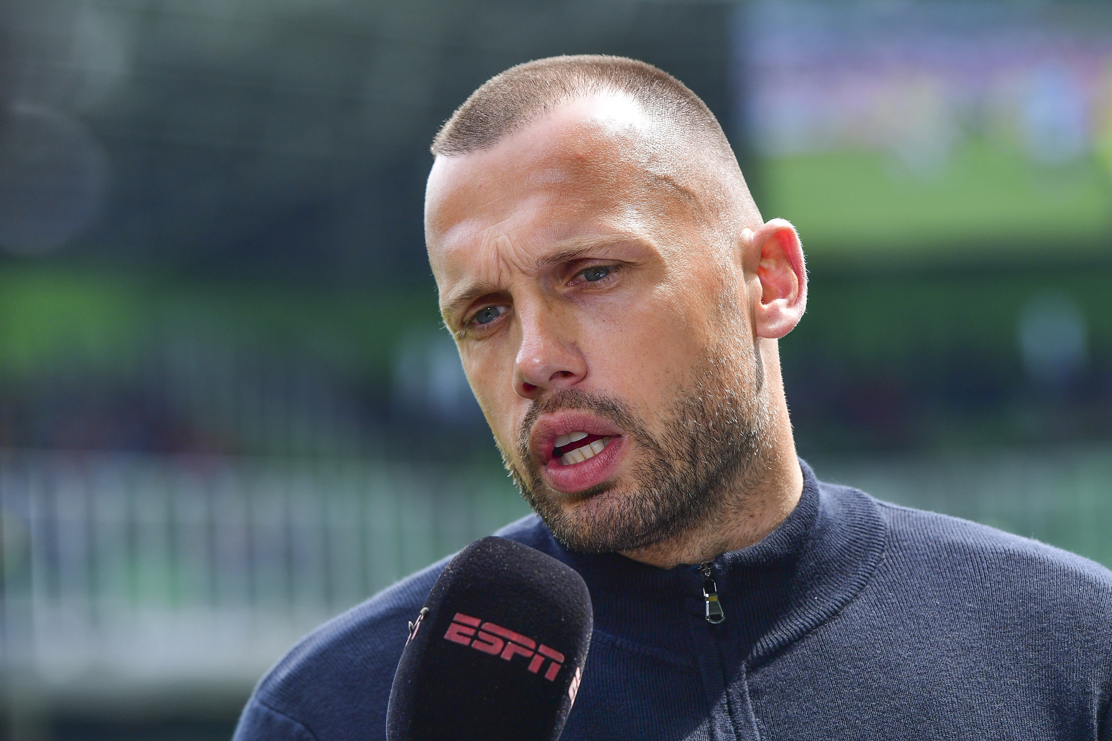 John Heitinga voor de camera