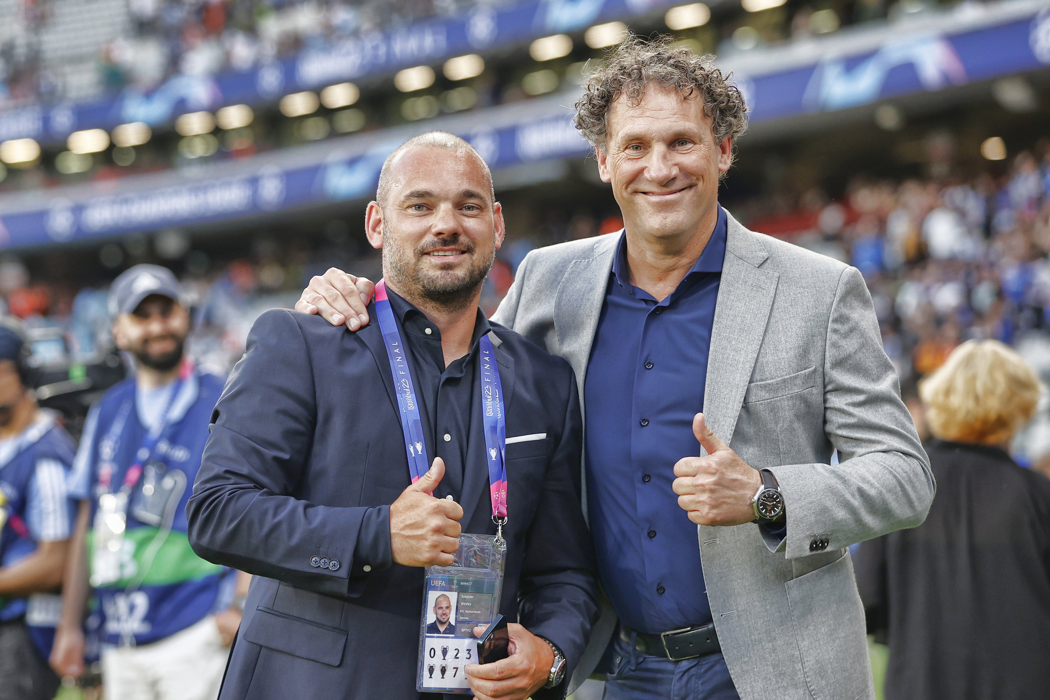 Wesley Sneijder en Marcel Maijer