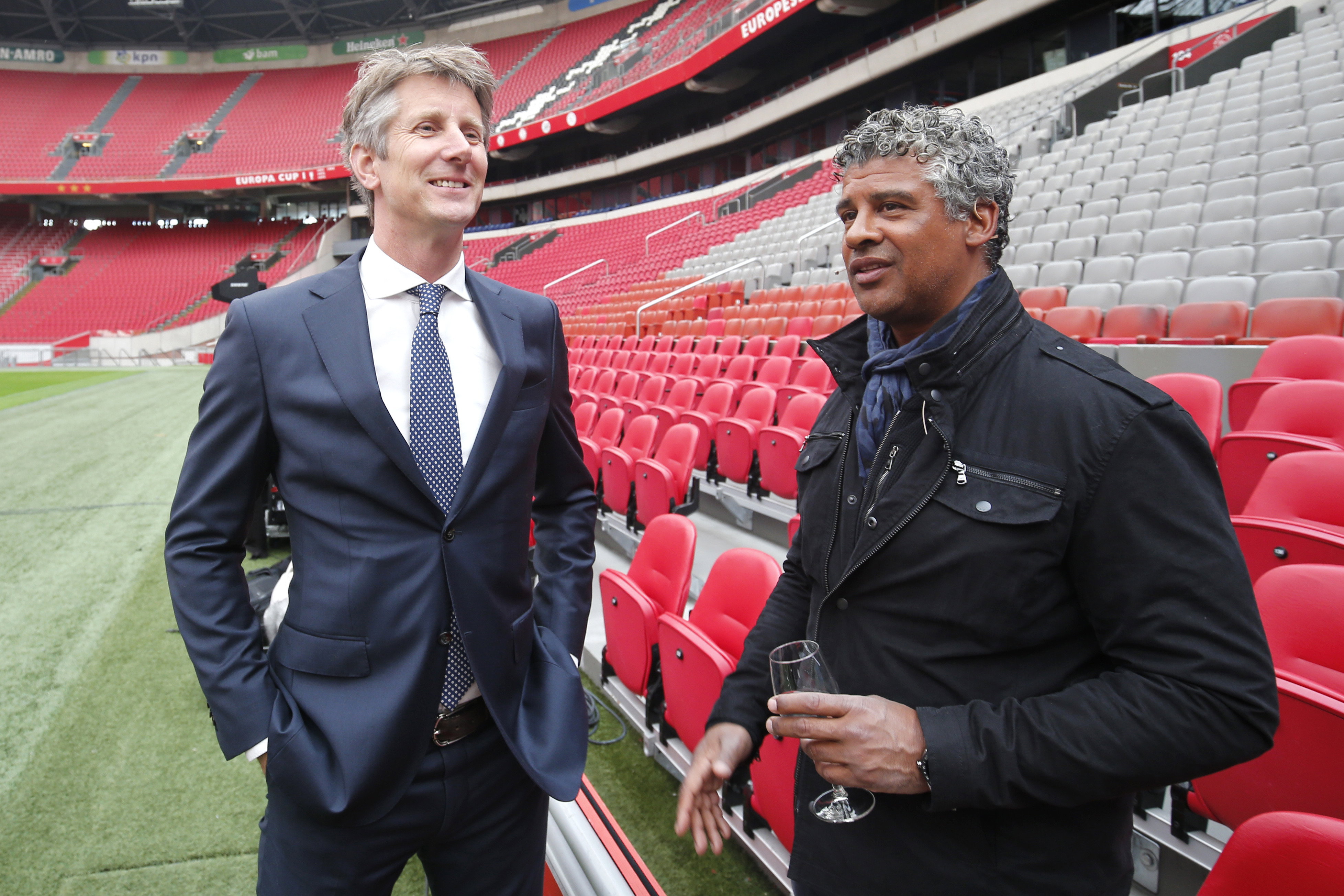 Edwin van der Sar en Frank Rijkaard