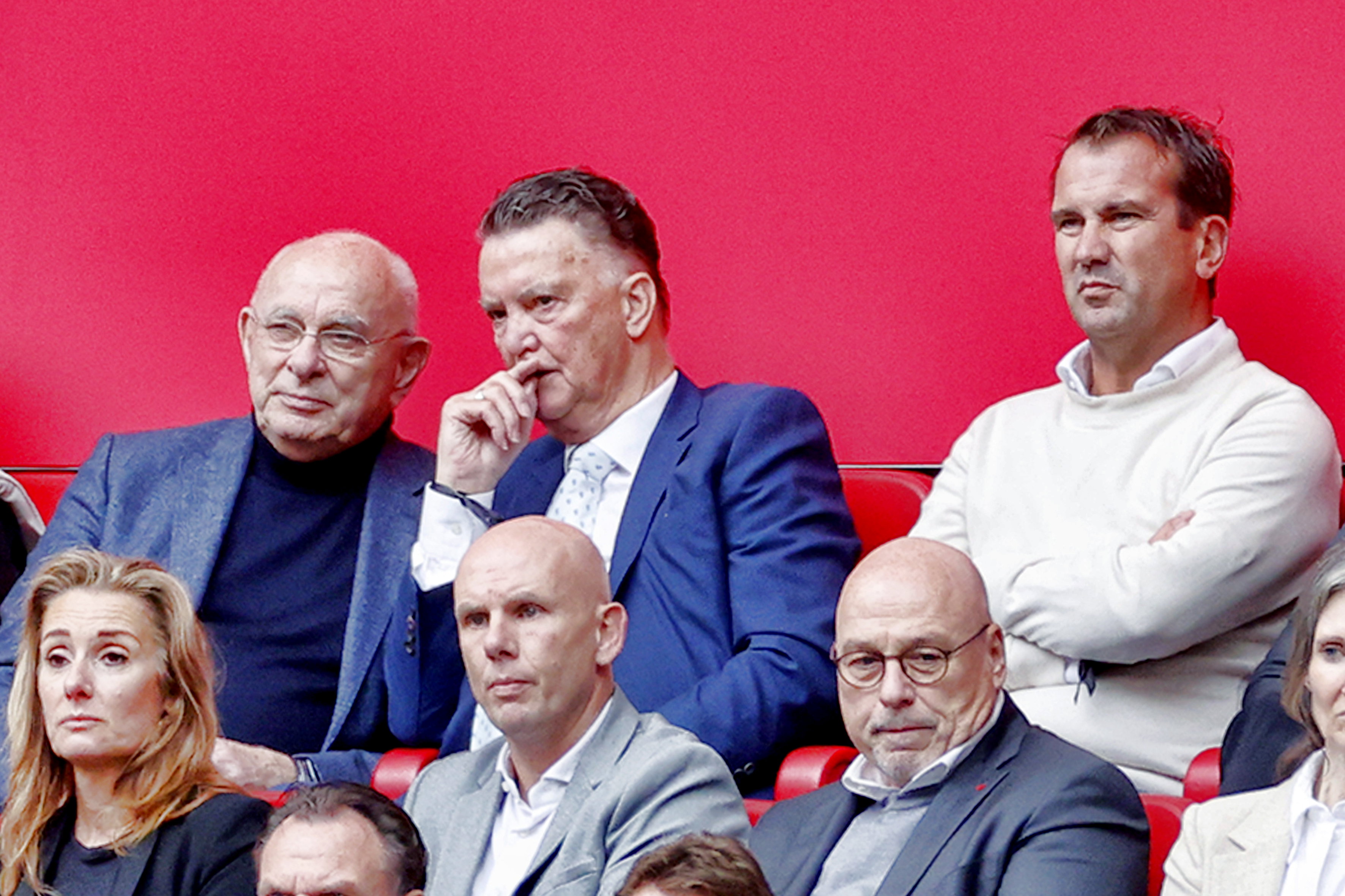 Michael van Praag, Louis van Gaal, Jan van Halst en Maurits Hendriks