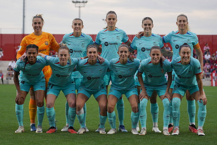 De selectie van FC Barcelona met Alexis Putellas
