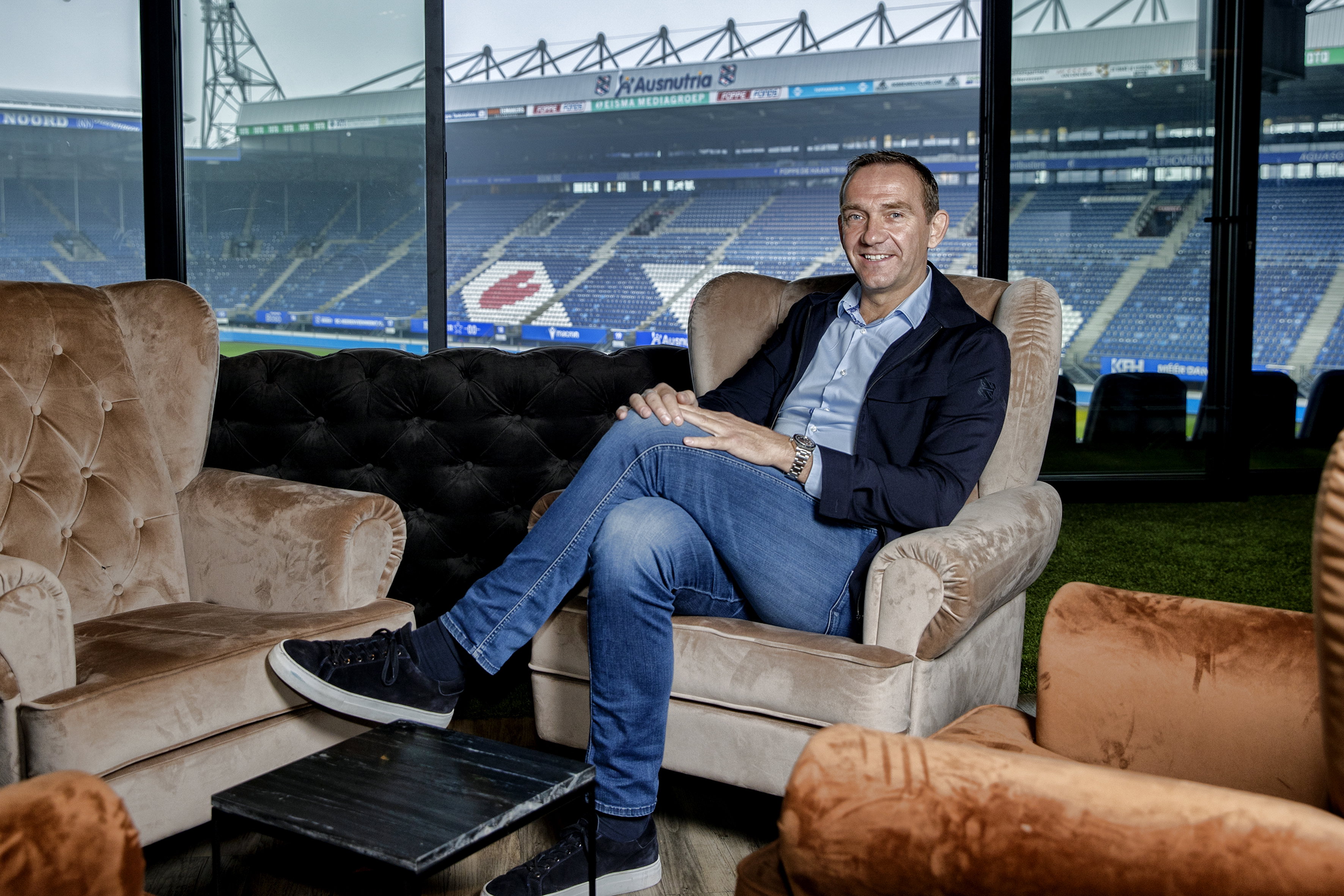 Ferry de Haan in het Abe Lenstra Stadion