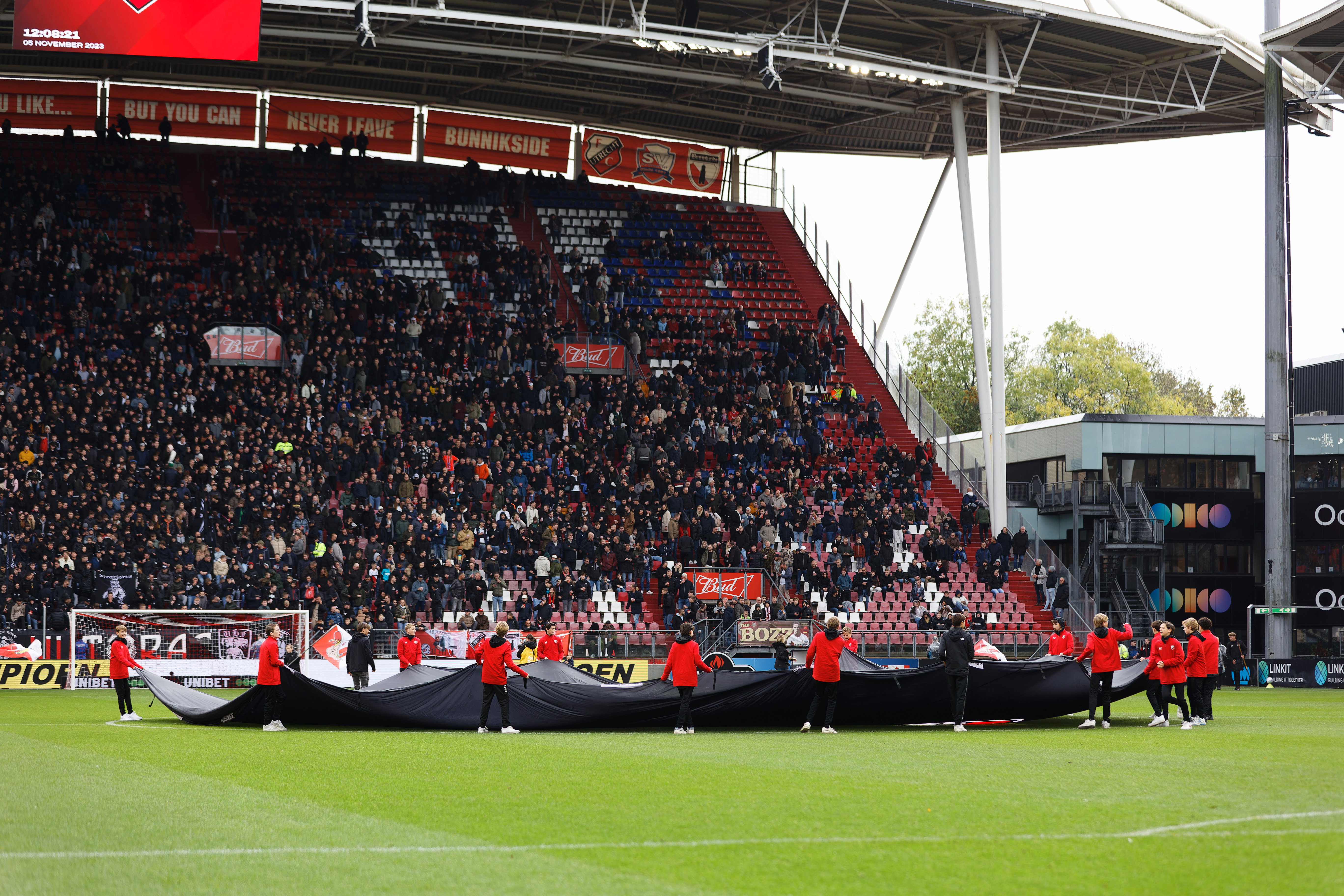 FC Utrecht-supporters in de Galgenwaard