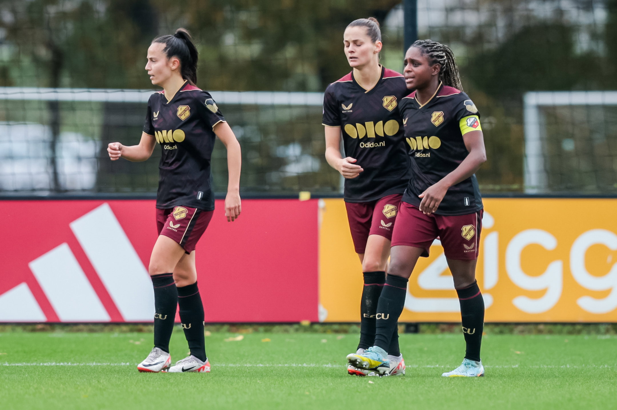 Marthe Munsterman, Eshly Bakker en Liza van der Most bij FC Utrecht
