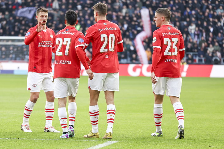 PSV viert een goal