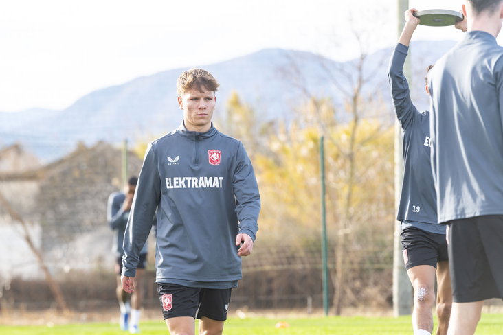 Jort Ribbers op trainingskamp