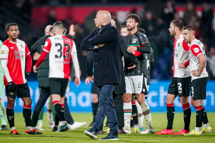 Feyenoord baalt na het gelijke spel tegen NEC