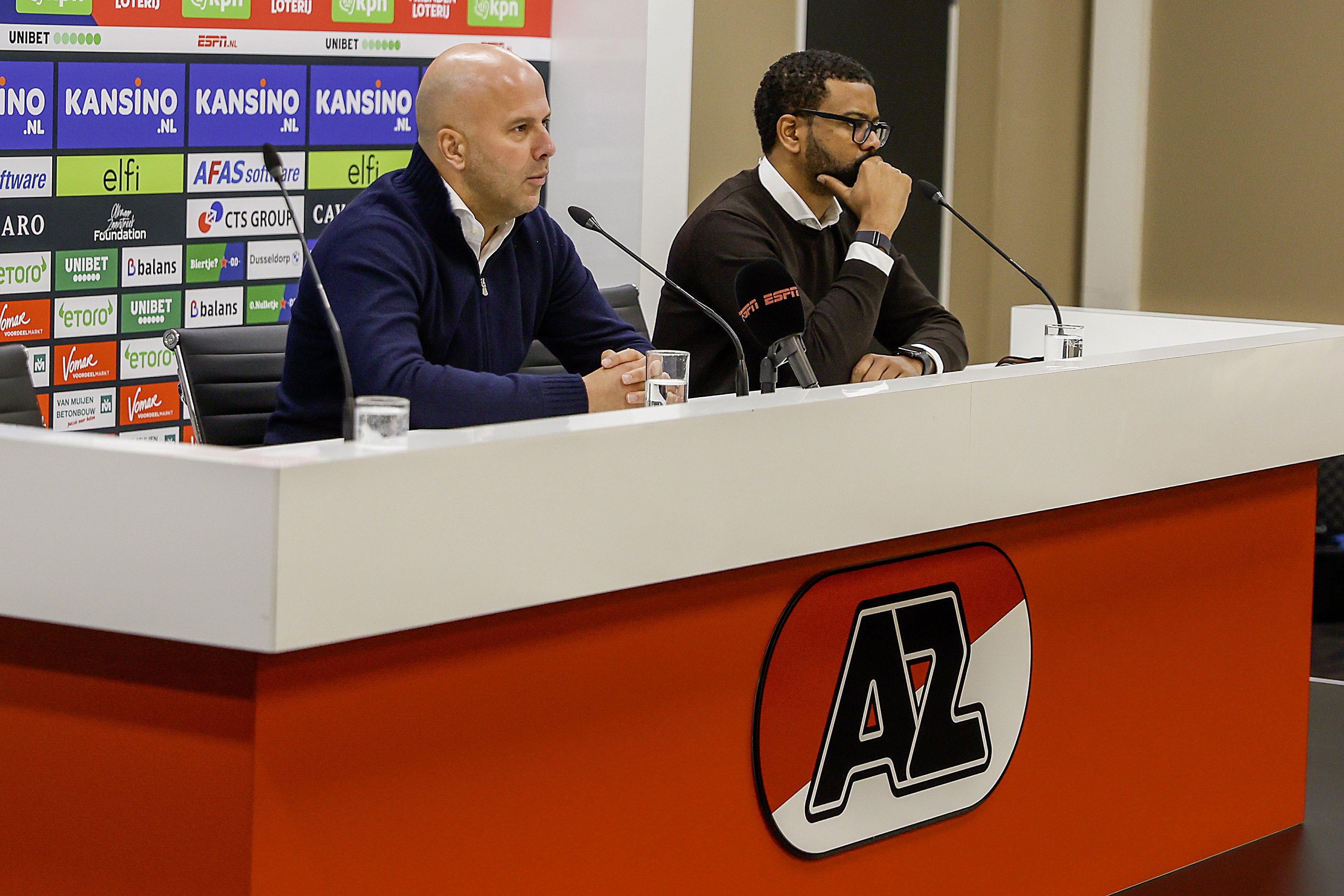 Arne Slot na afloop van het duel tegen AZ
