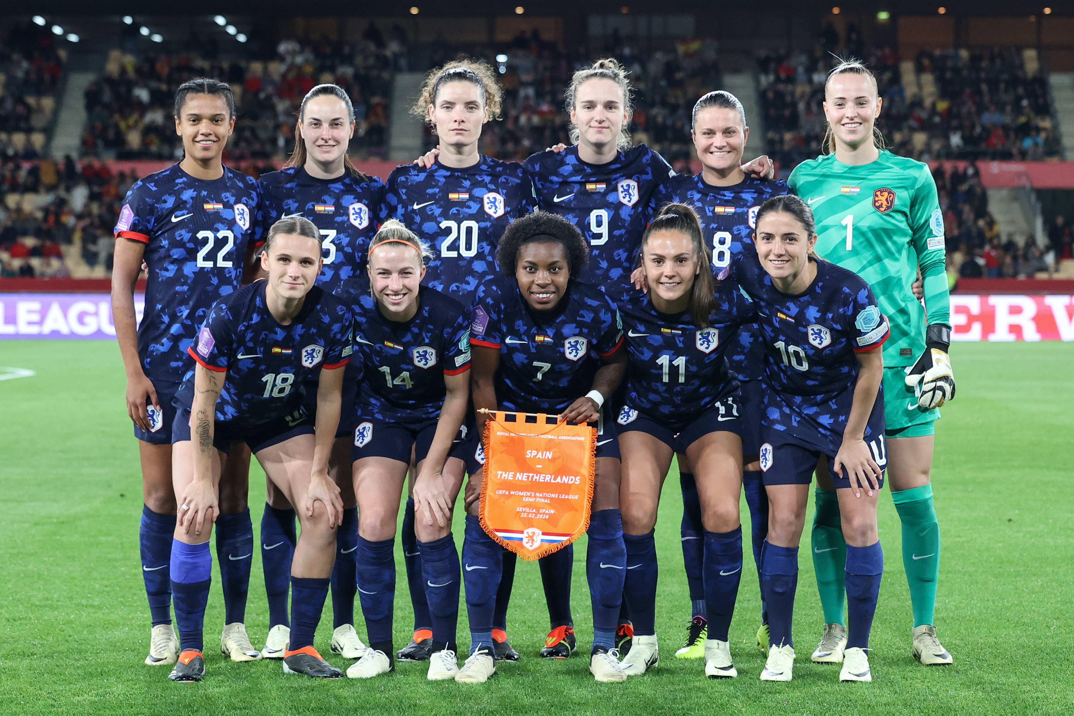 OranjeLeeuwinnen tegen Spanje