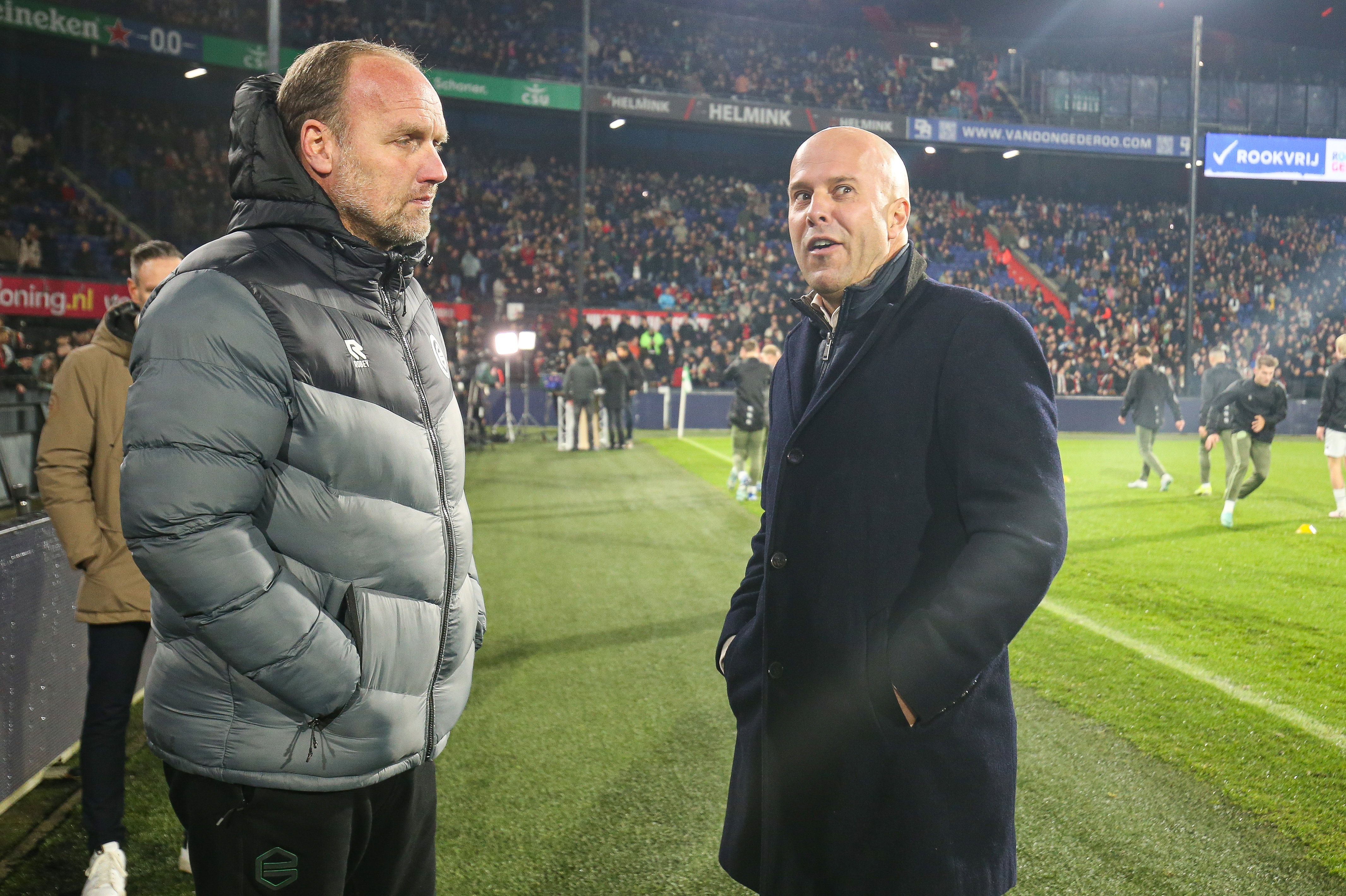 Dick Lukkien en Arne Slot
