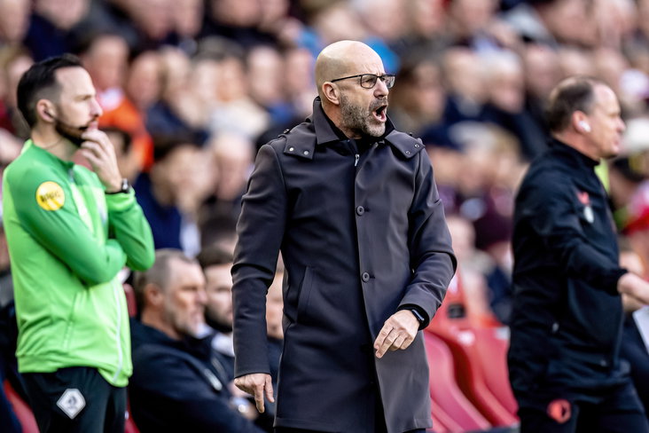 Peter Bosz tegen Feyenoord