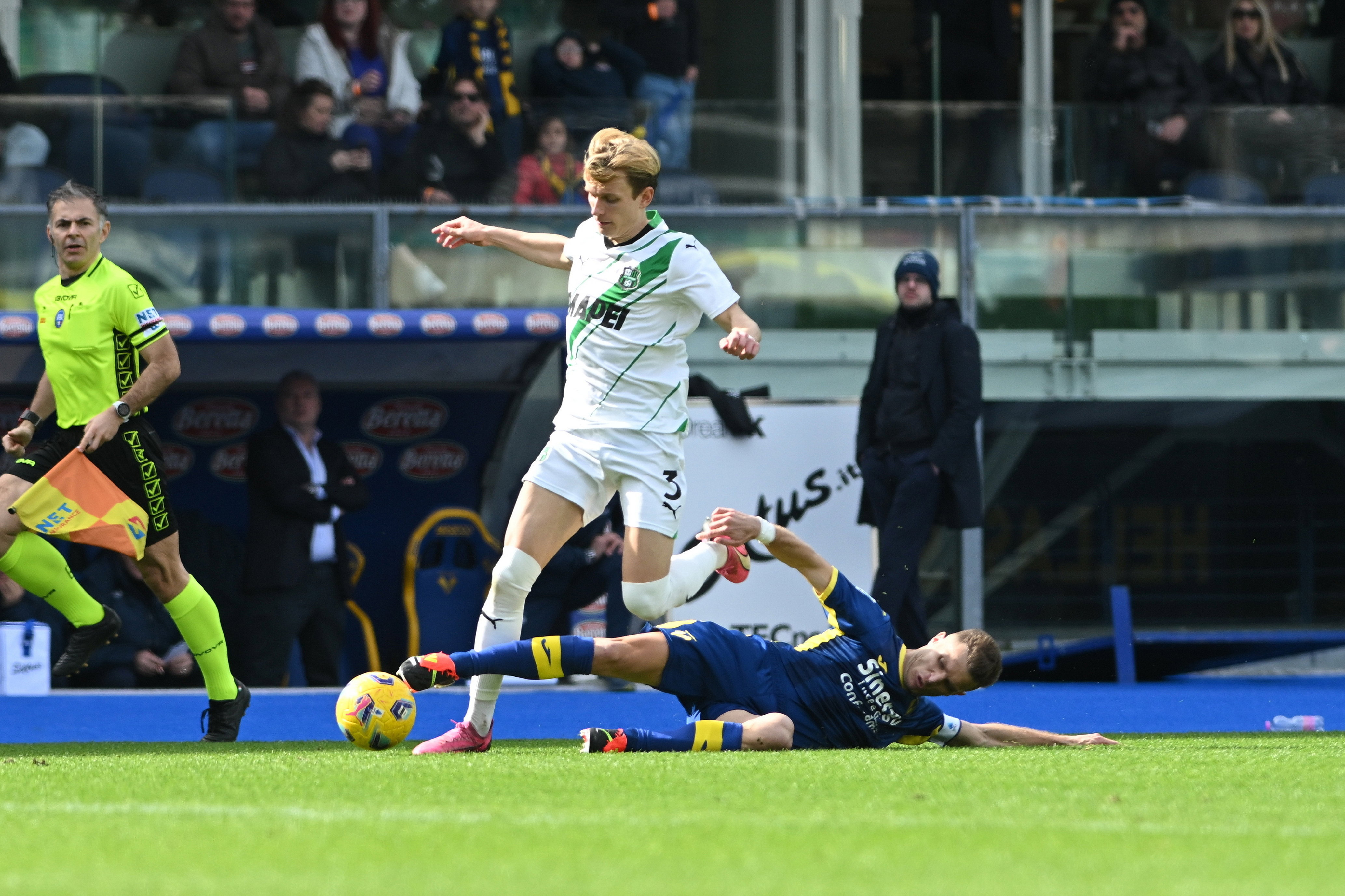 Marcus Pedersen in actie voor Sassuolo
