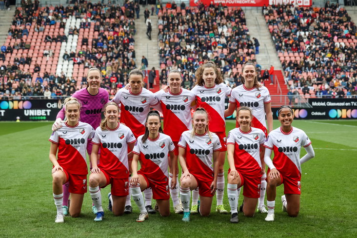 Het elftal van FC Utrecht in De Galgenwaard