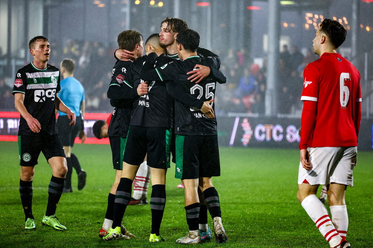 FC Groningen viert een goal