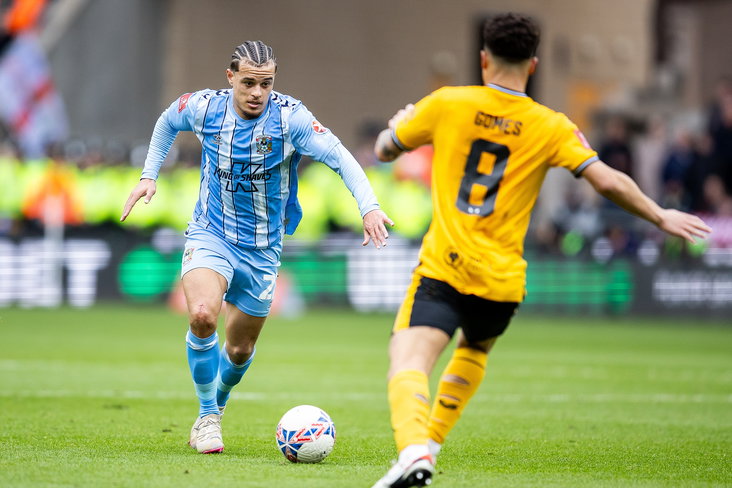 Latibeaudiere in actie voor Coventry City