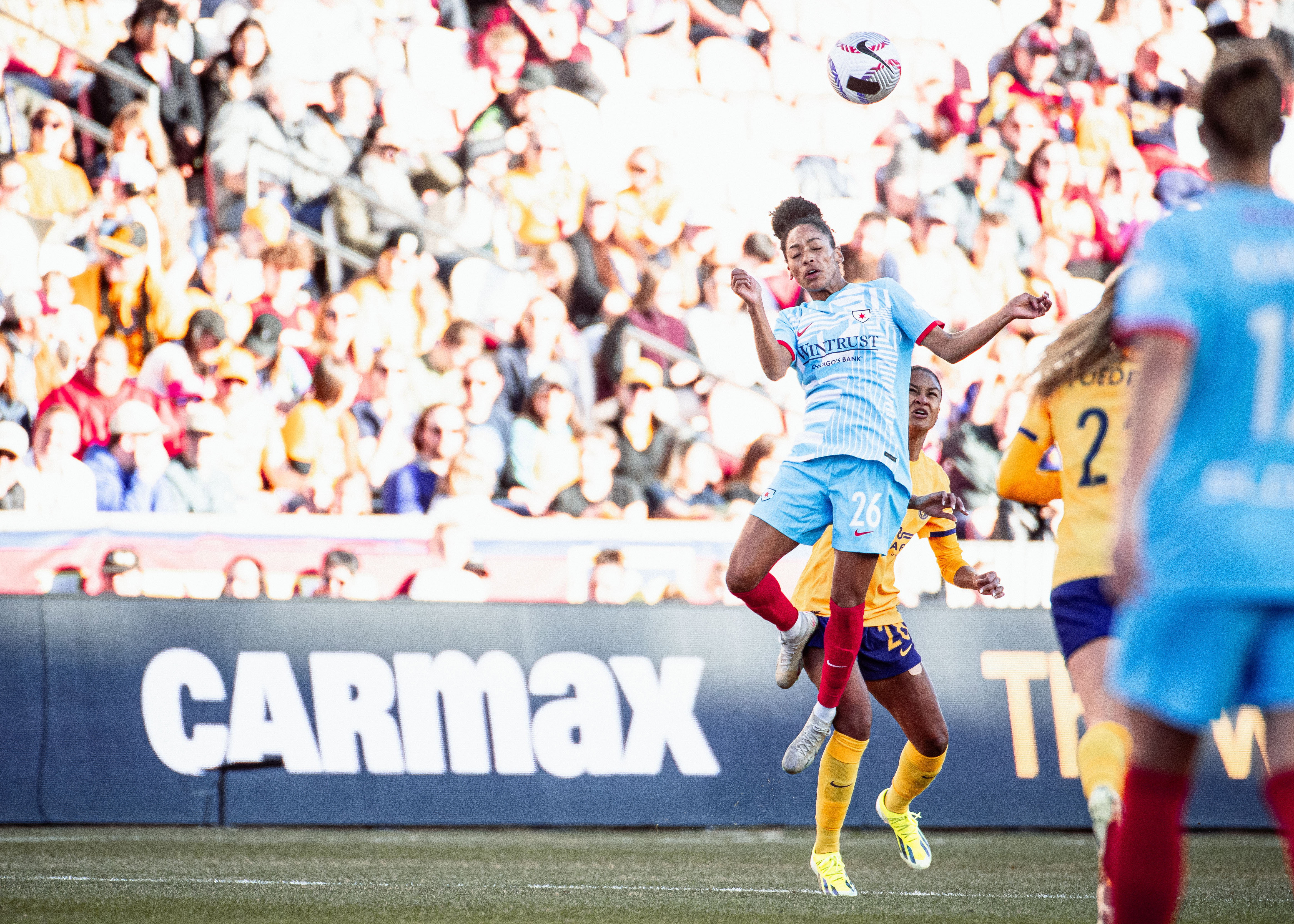 Een duel tussen Utah Royals en Chicago Red Stars