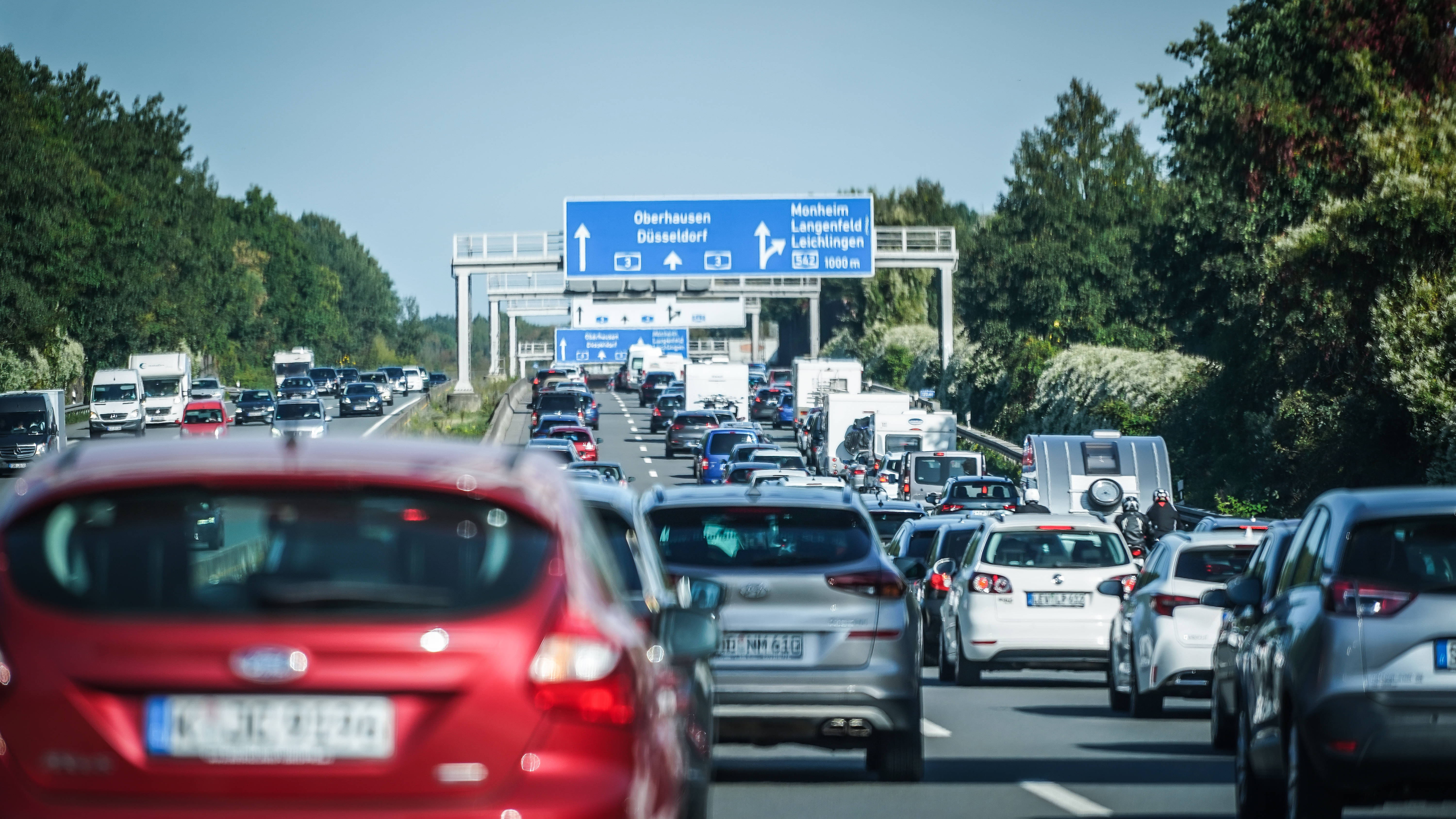 De snelweg in Duitsland