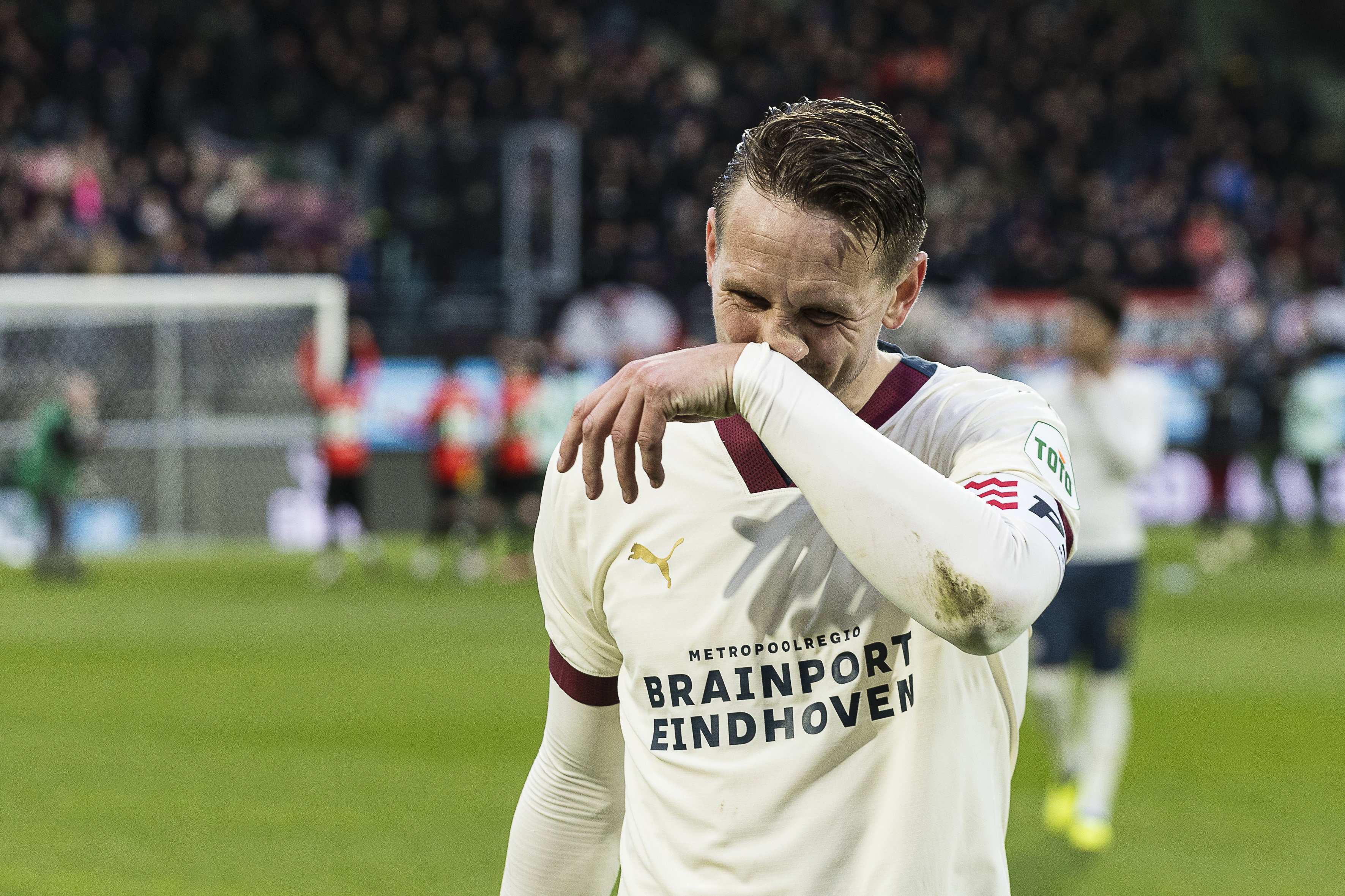Luuk de Jong na de nederlaag tegen NEC