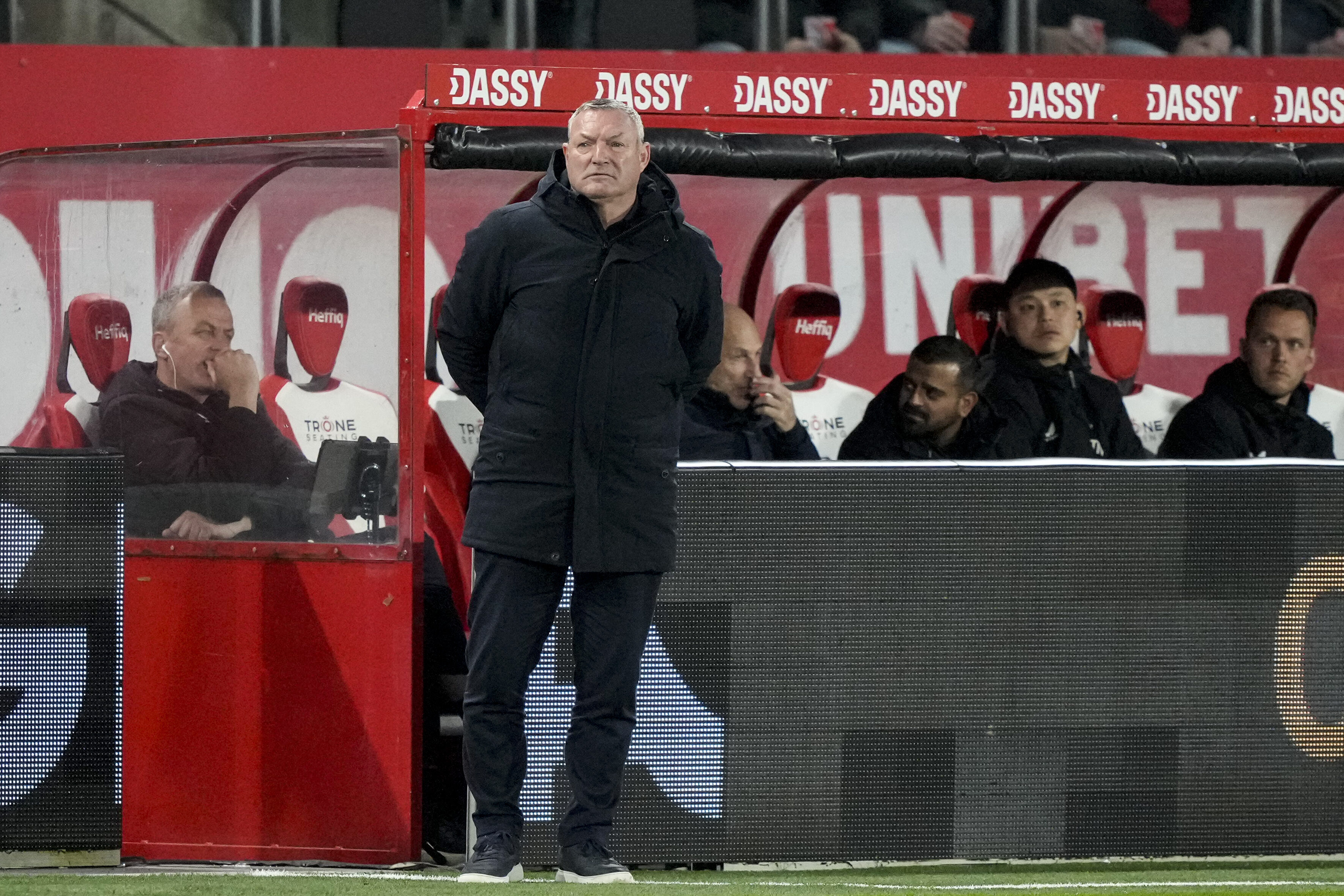 Ron Jans tijdens FC Utrecht - PEC Zwolle