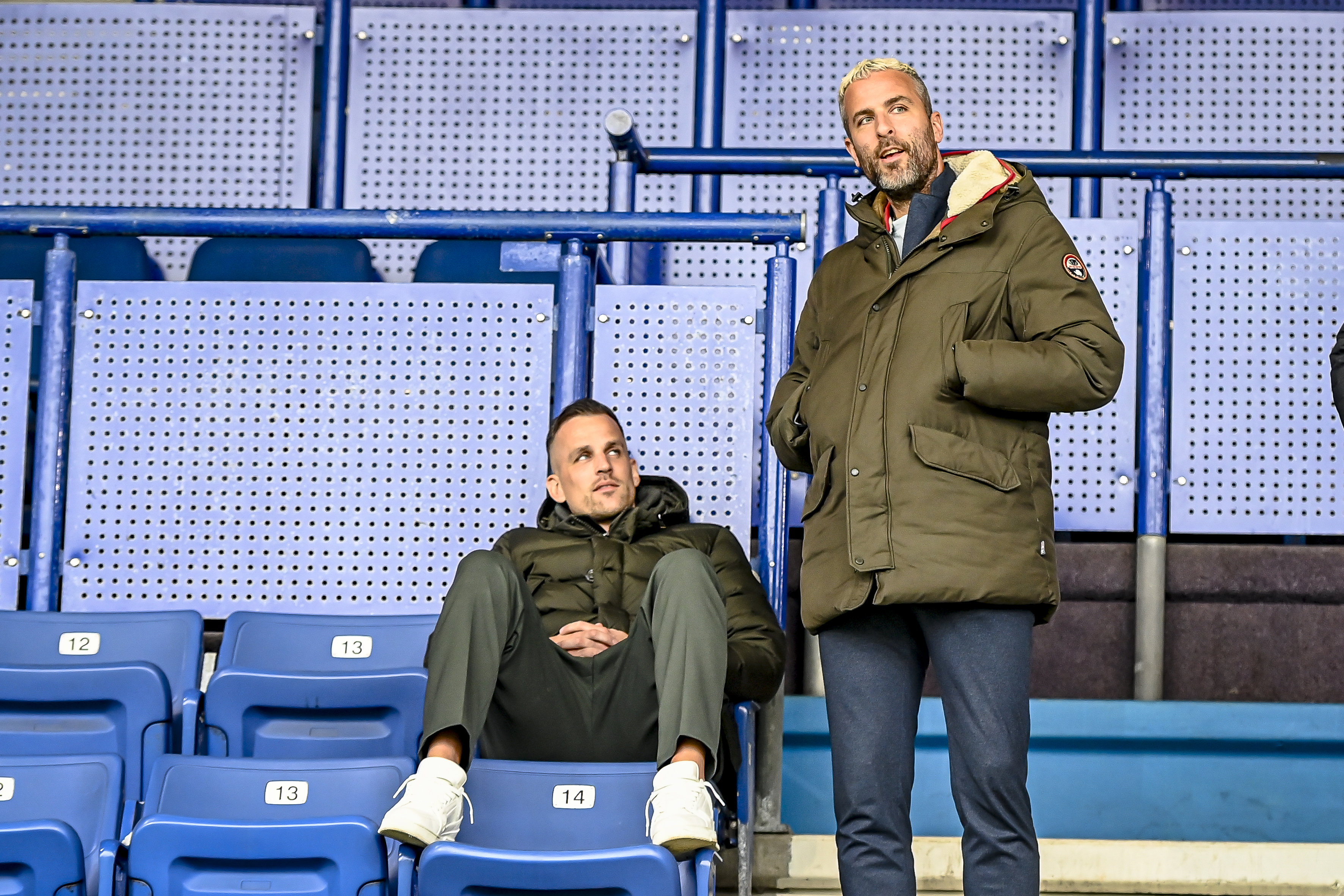 Mats en Ralph Seuntjens op de tribune