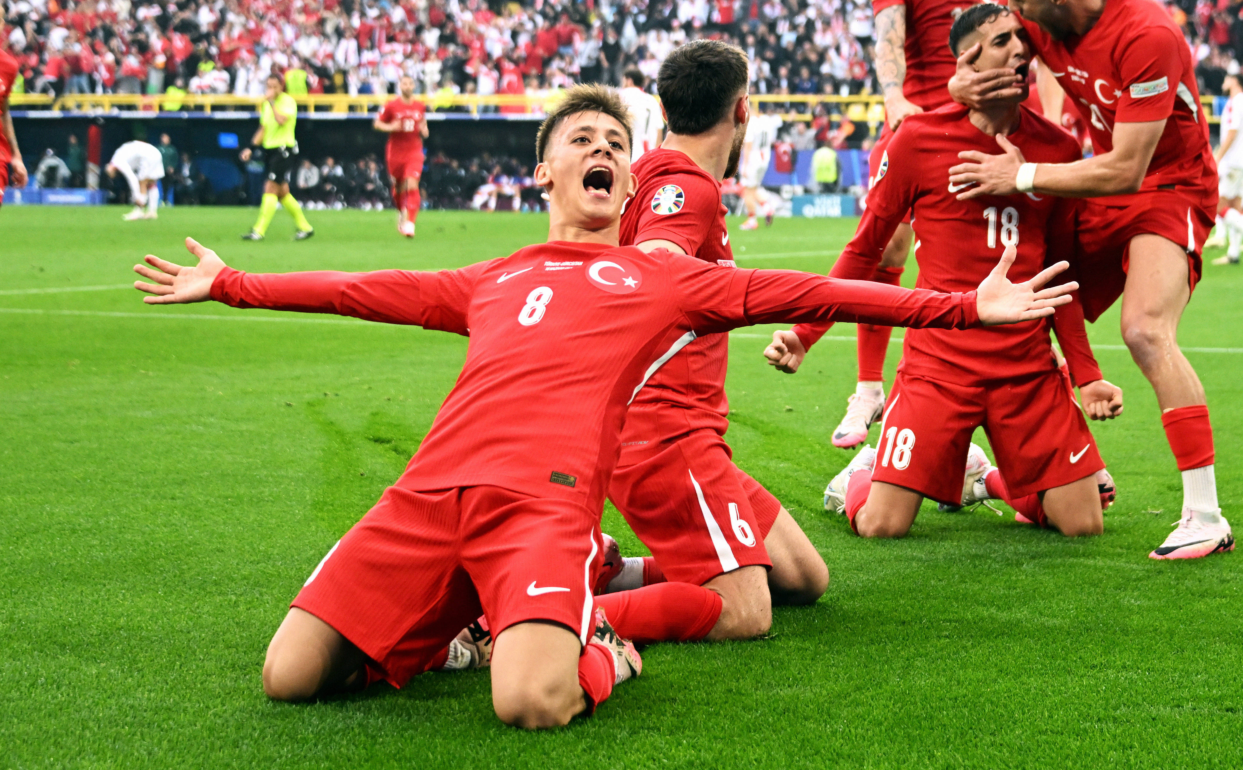 Arda Güler na zijn treffer tegen Georgië