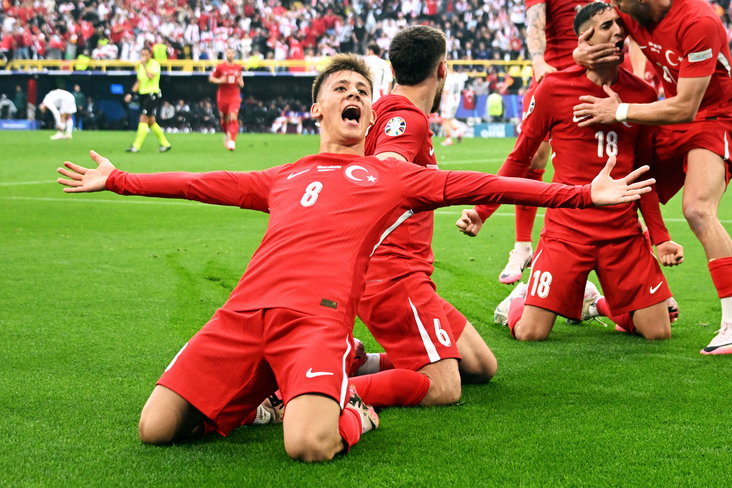 Arda Güler na zijn treffer tegen Georgië