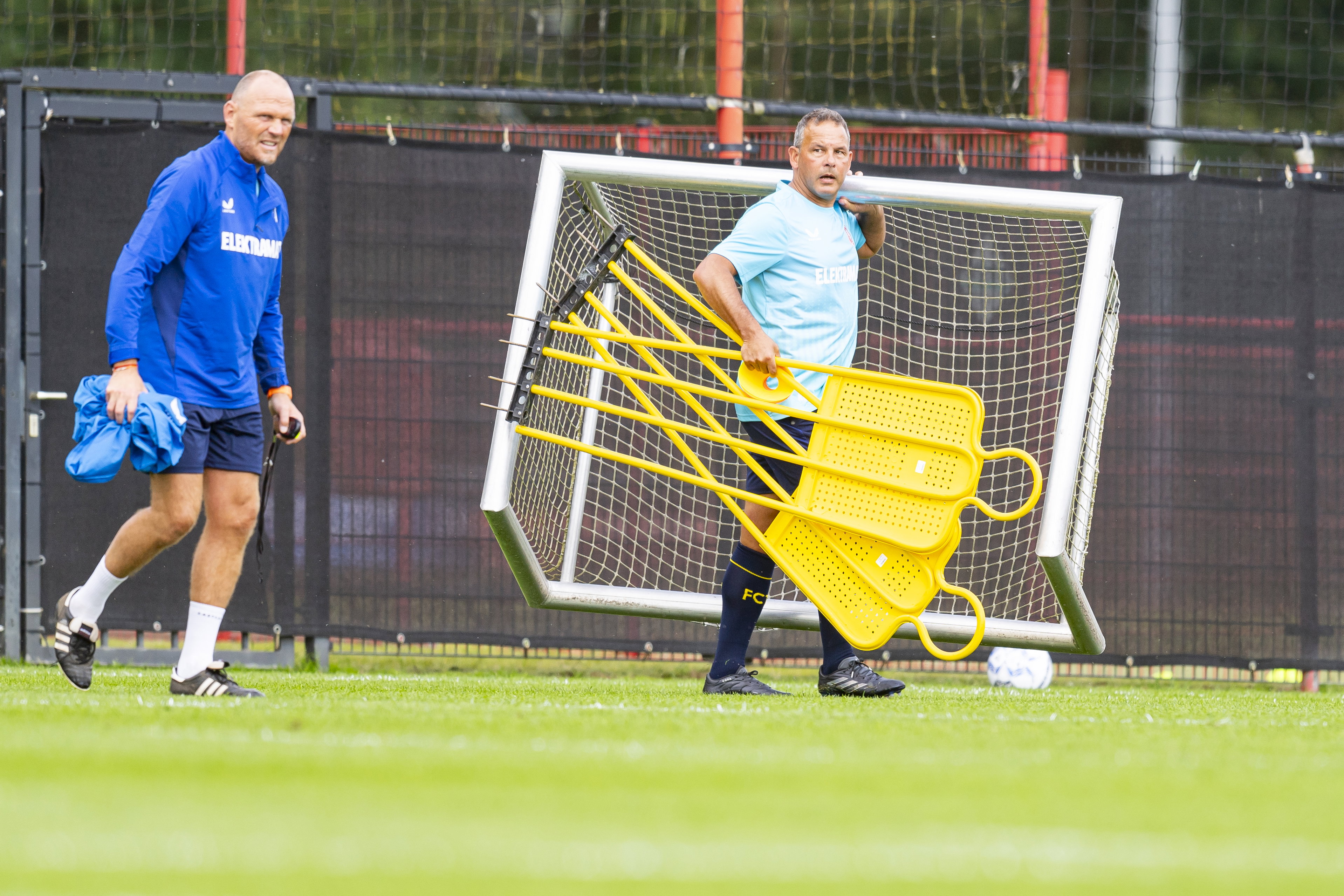Joseph Oosting op de eerste training
