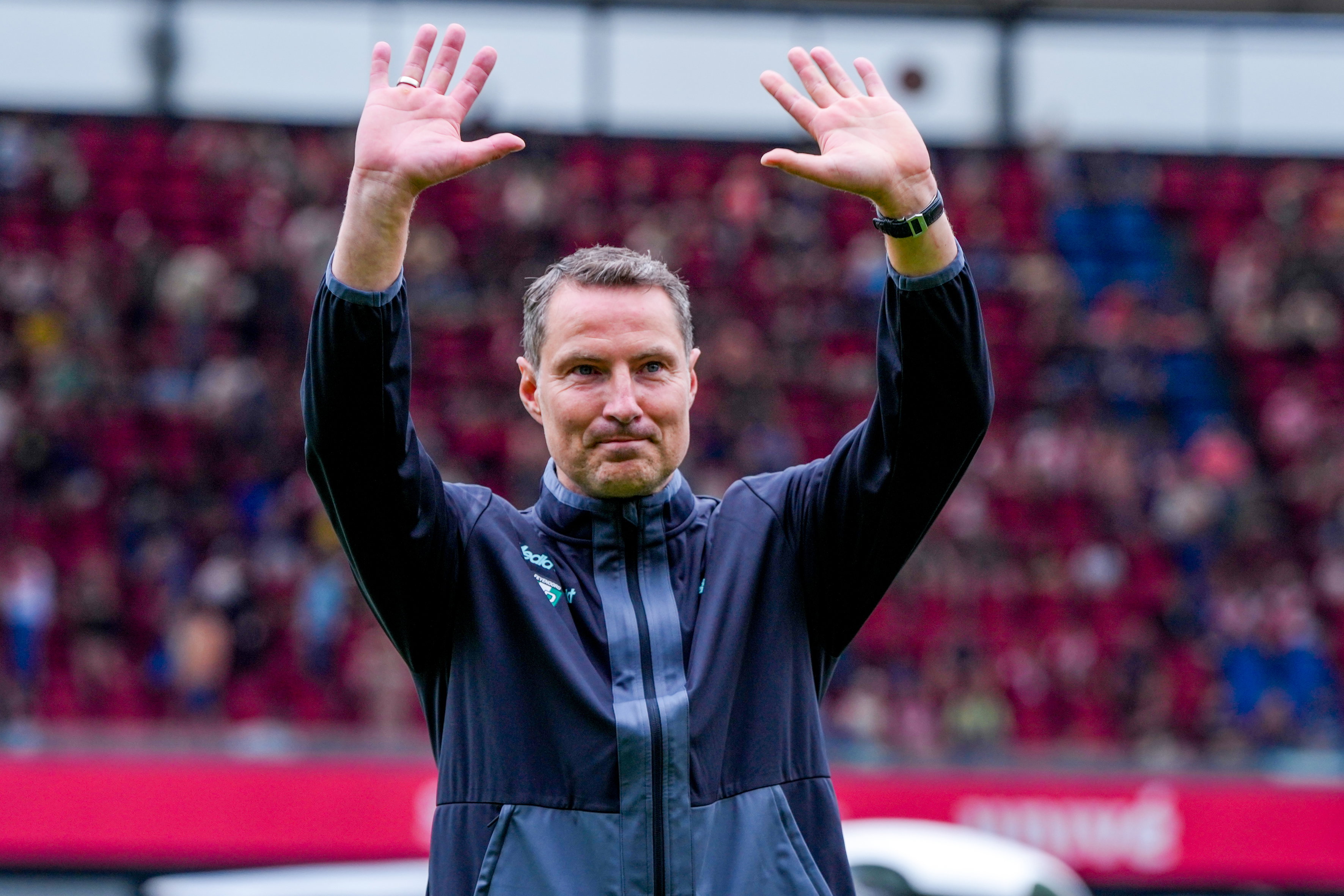 Brian Priske tijdens de Open Dag van Feyenoord