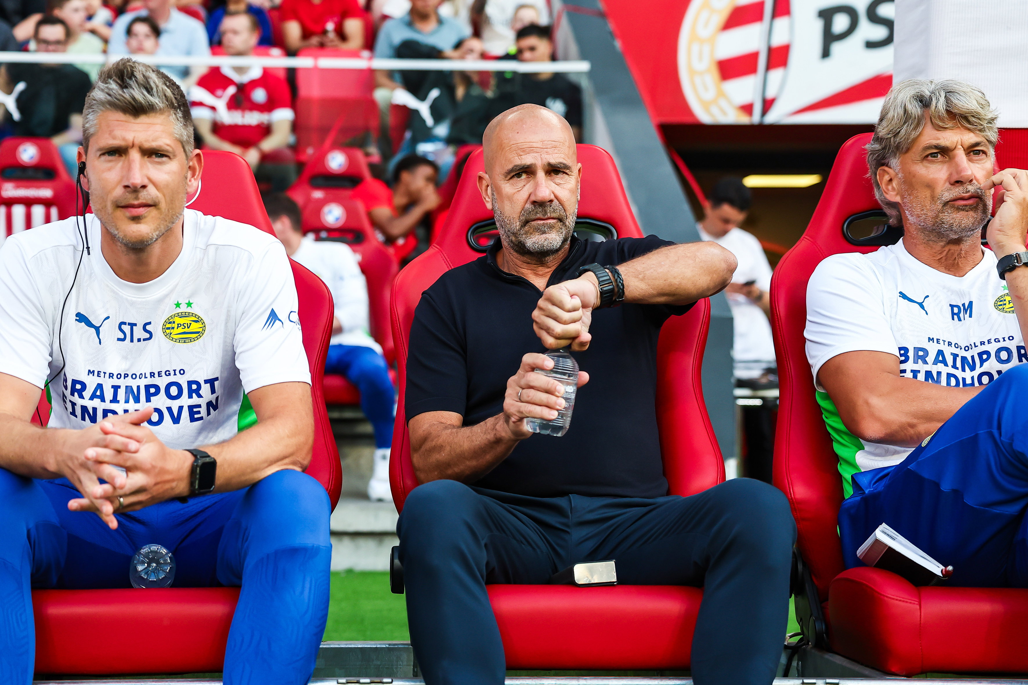 Stijn Schaars, Peter Bosz en Rob Maas