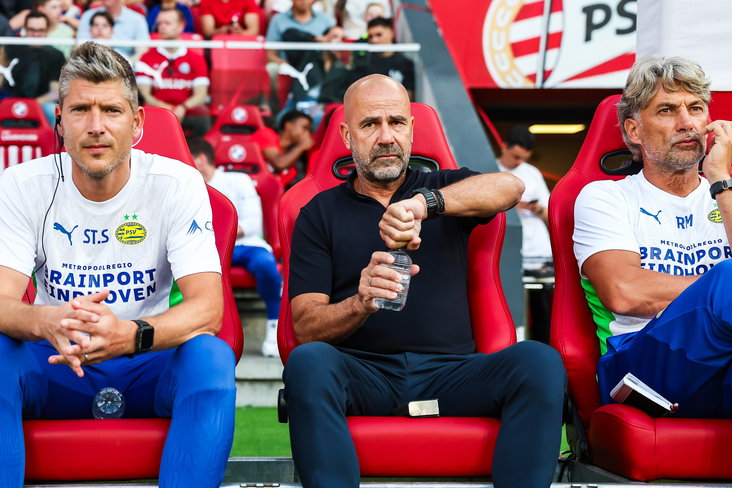 Stijn Schaars, Peter Bosz en Rob Maas