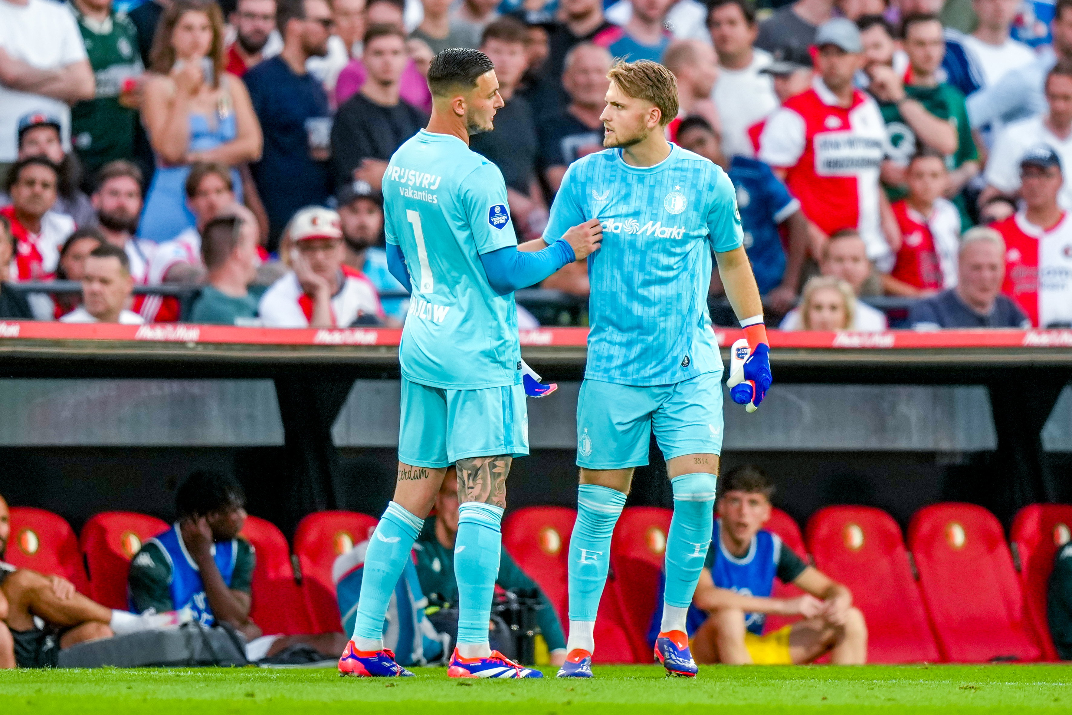 Justin Bijlow en Mikki van Sas
